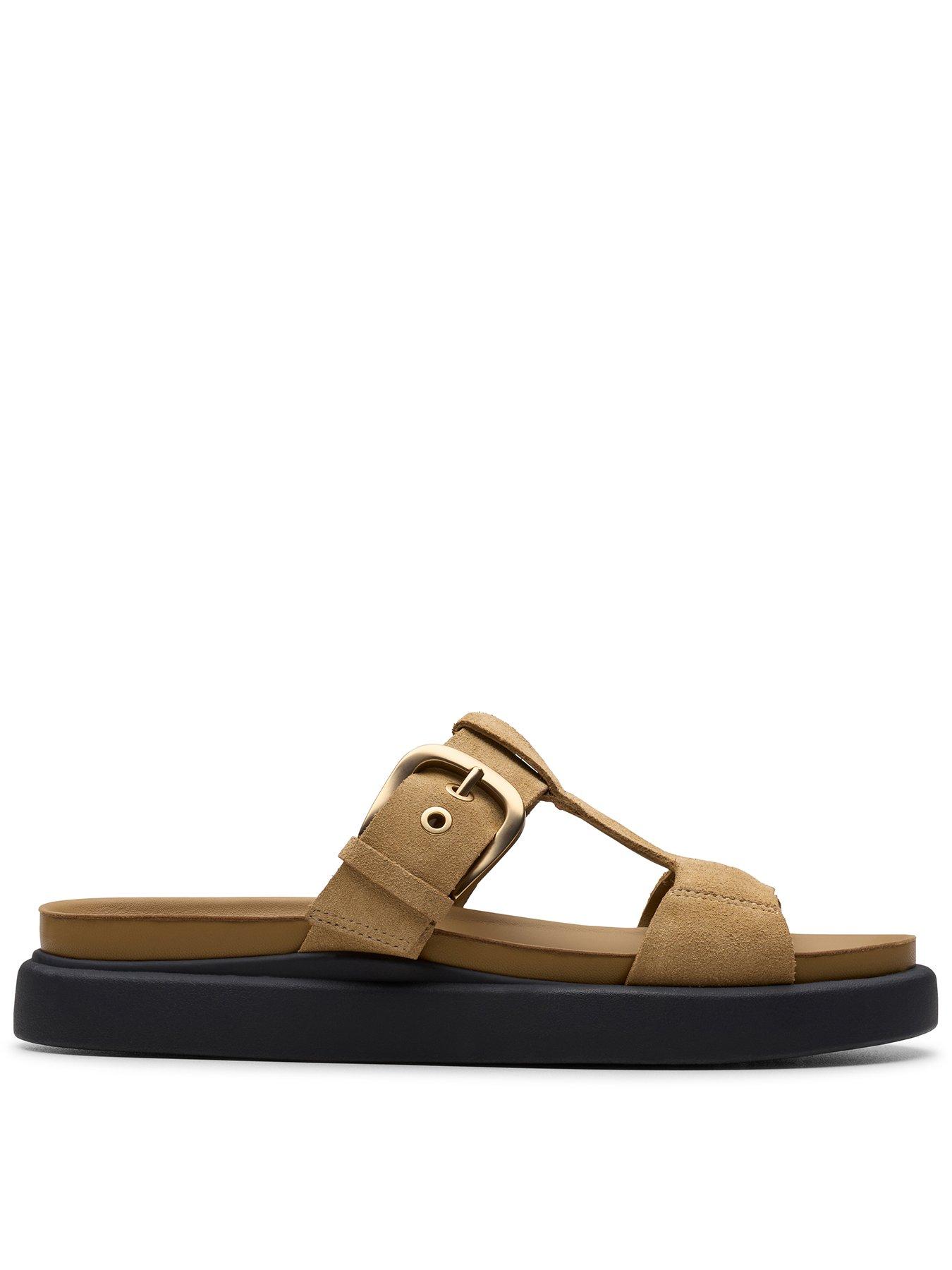 Clarks Aristella West Sandals, Beige, Size 6, Women