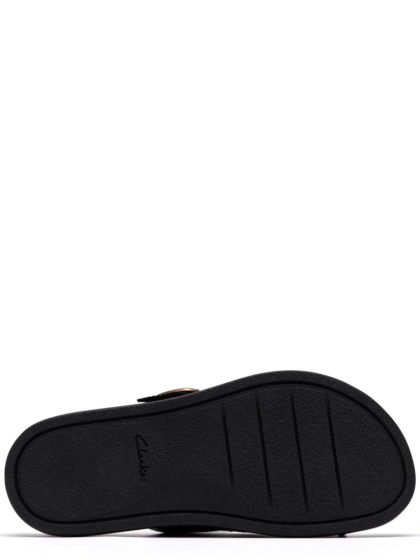 Image 5 of 6 of Clarks Arwell Step Sandals - Black Leather