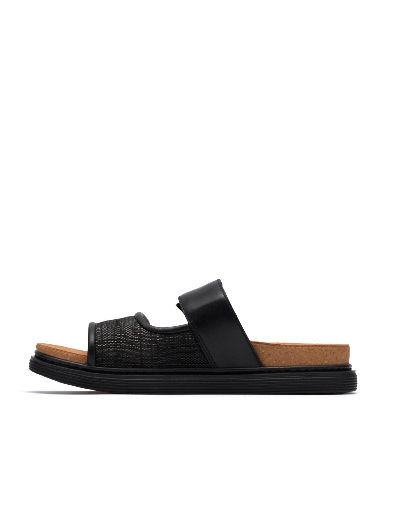 Image 6 of 6 of Clarks Arwell Step Sandals - Black Leather