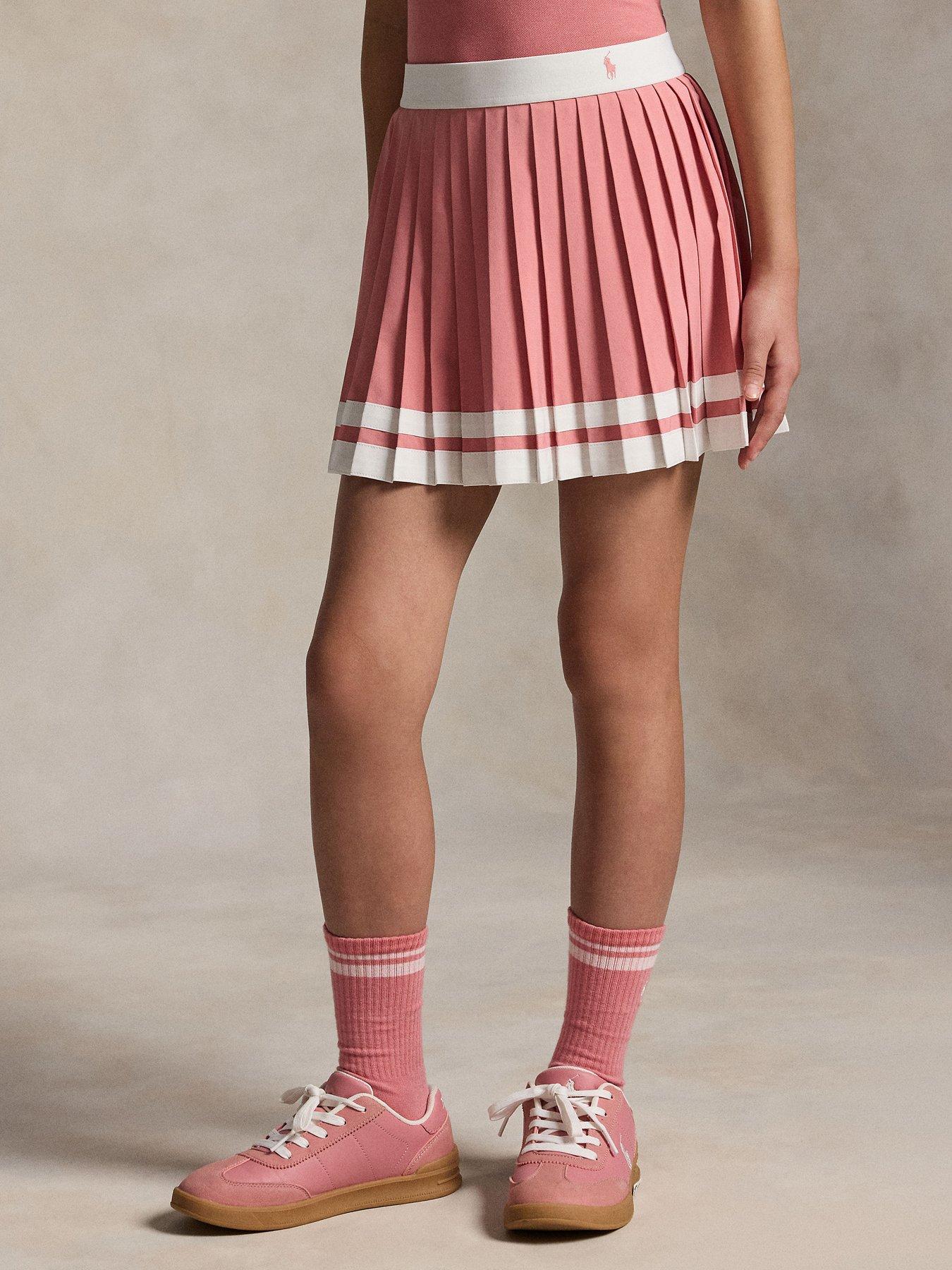Polo Ralph Lauren Girls Pleated Skort, Pink, Size Age: 4 Years