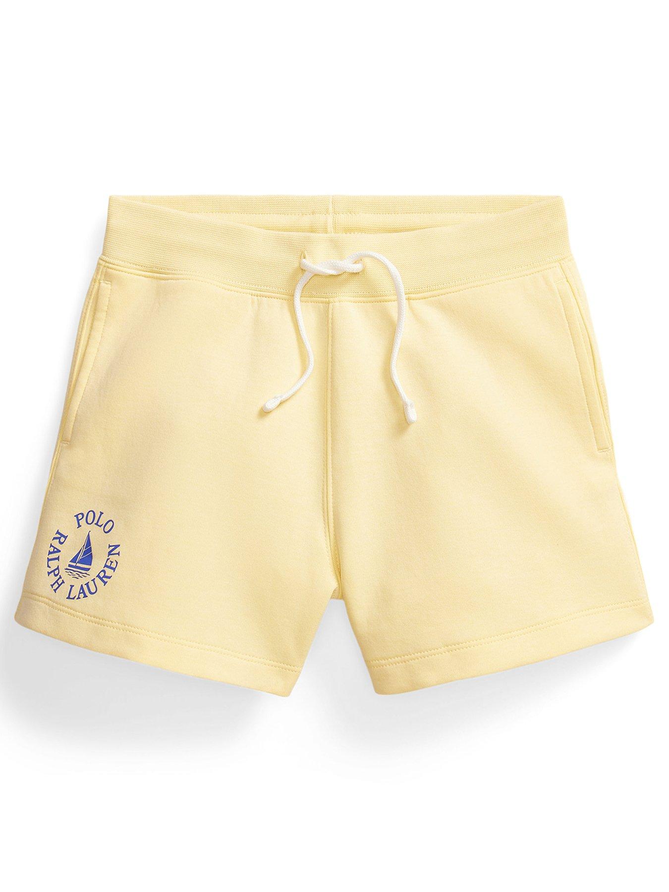 Polo Ralph Lauren Girls Jog Shorts, Light Yellow, Size Age: 16 Years=Xl