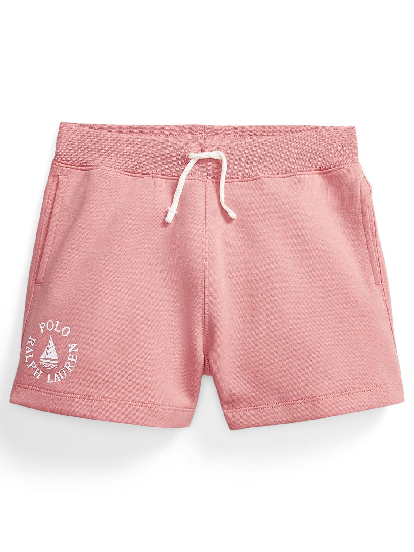 Image 1 of 2 of Polo Ralph Lauren Girls Jog Shorts - Pink