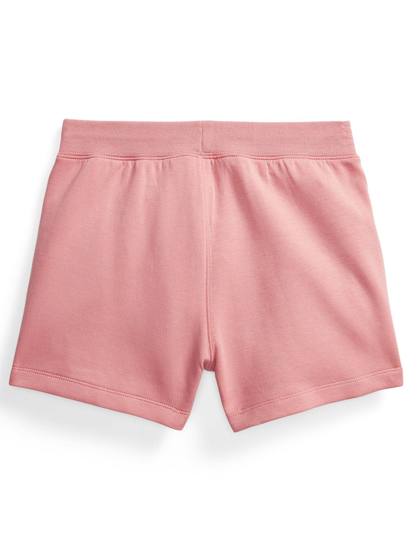 Image 2 of 2 of Polo Ralph Lauren Girls Jog Shorts - Pink