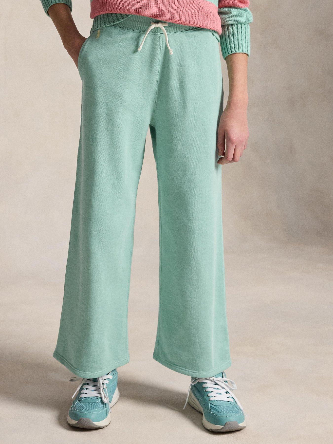 Polo Ralph Lauren Girls Wide Leg Jogger - Green