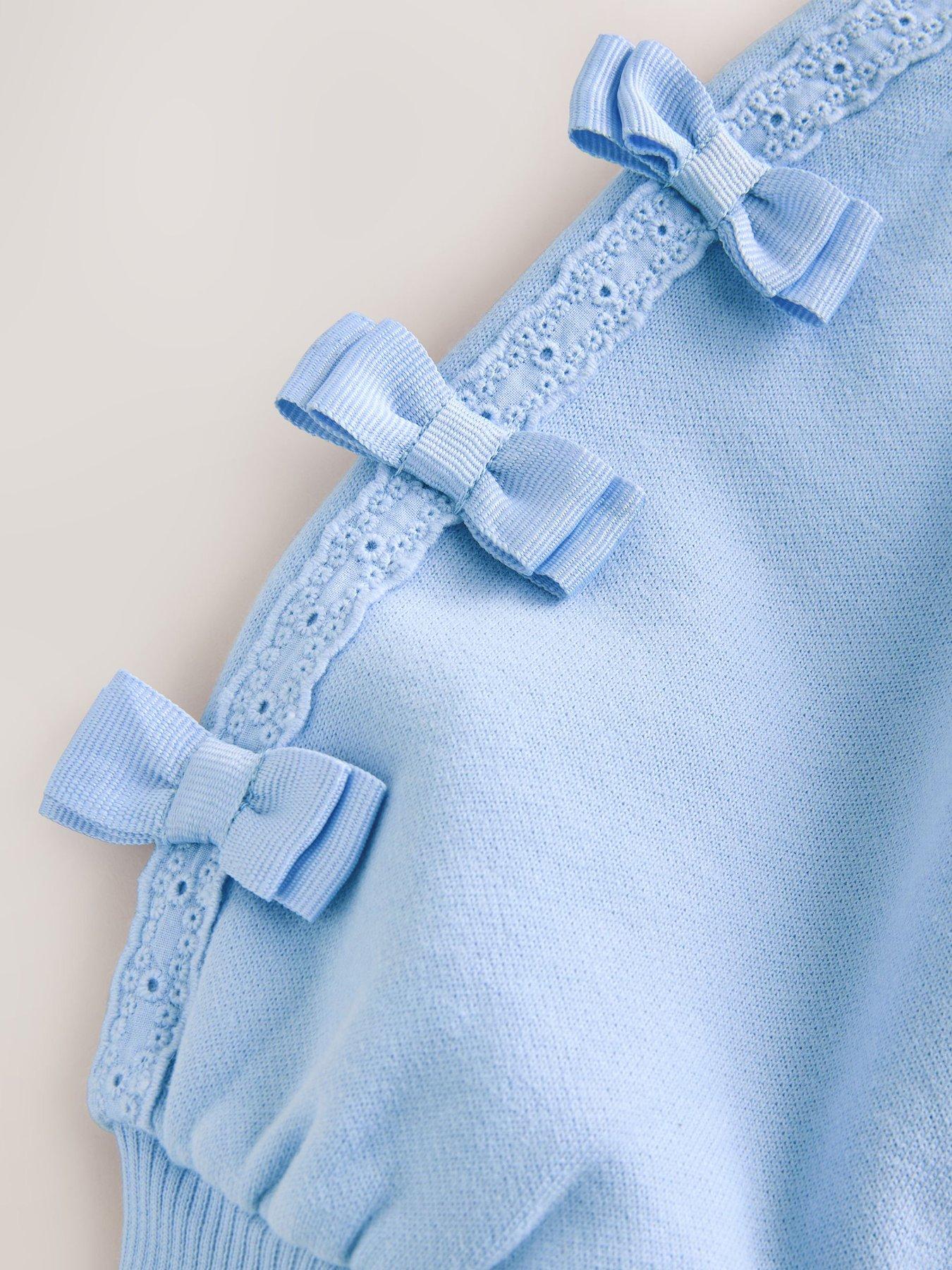 Image 5 of 7 of Ted Baker Younger Girls Bow Sleeve Set - Blue