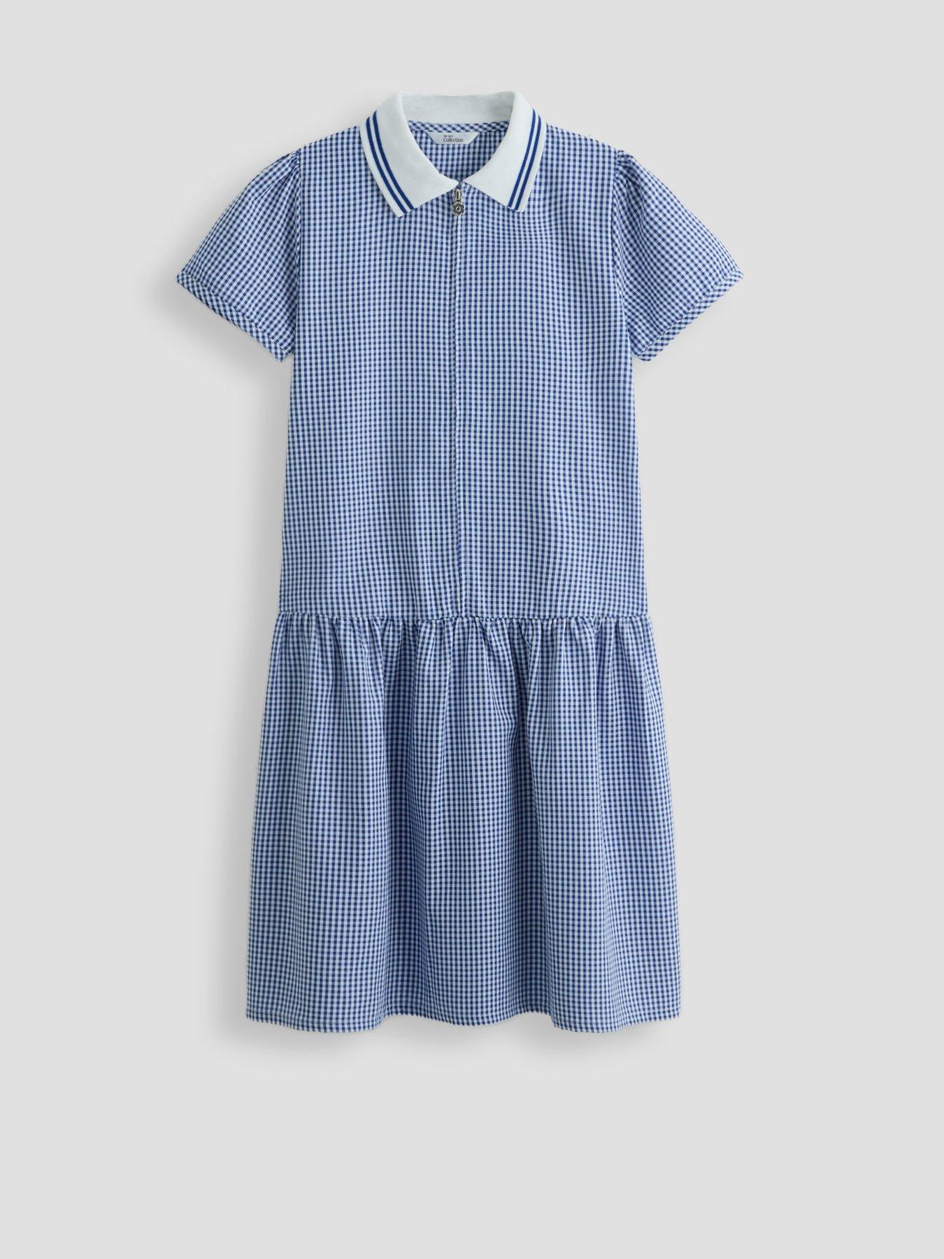 The Very Collection Gingham School Dress - Dark Blue | Very