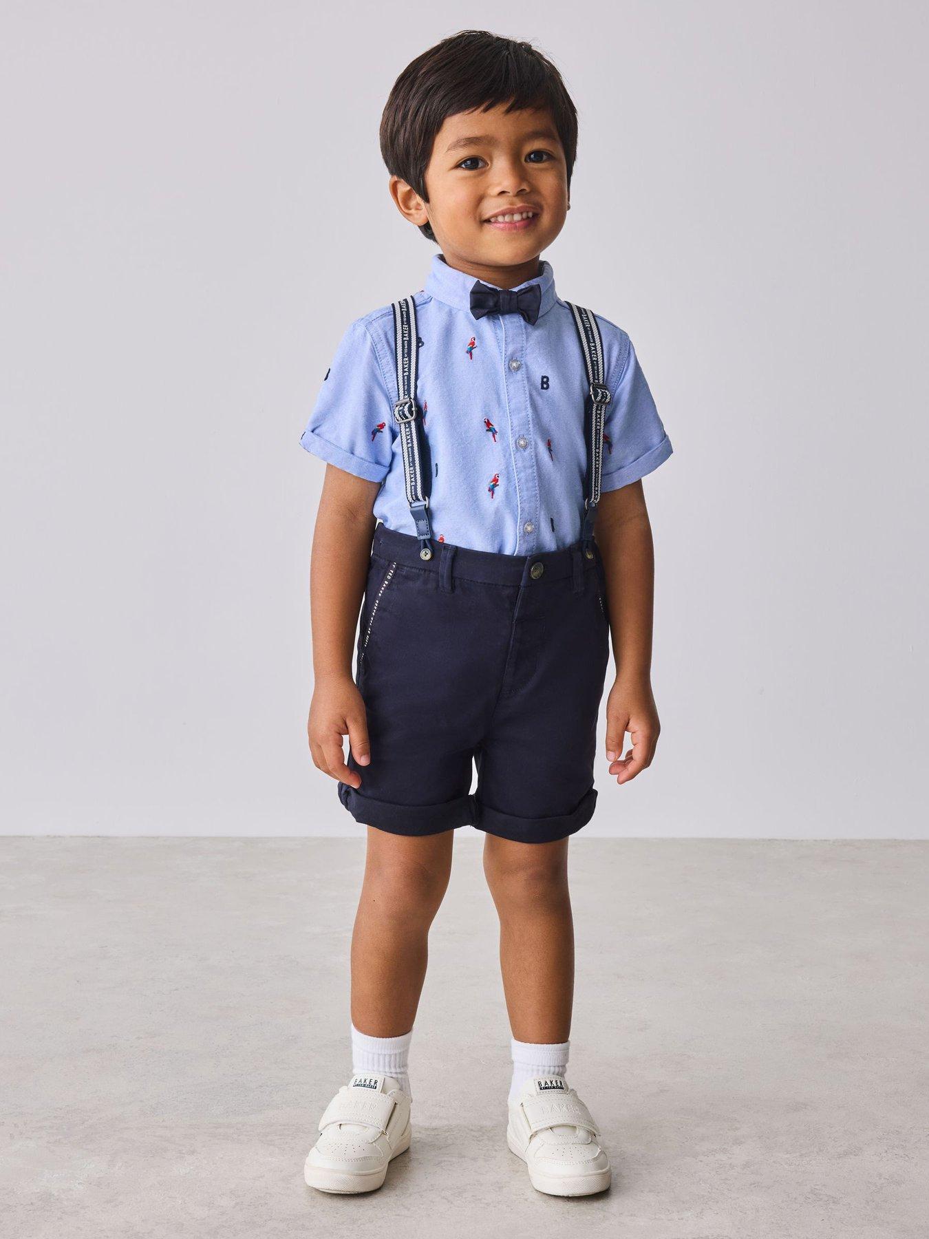 Ted Baker Younger Boys Parrot Brace Set - Blue