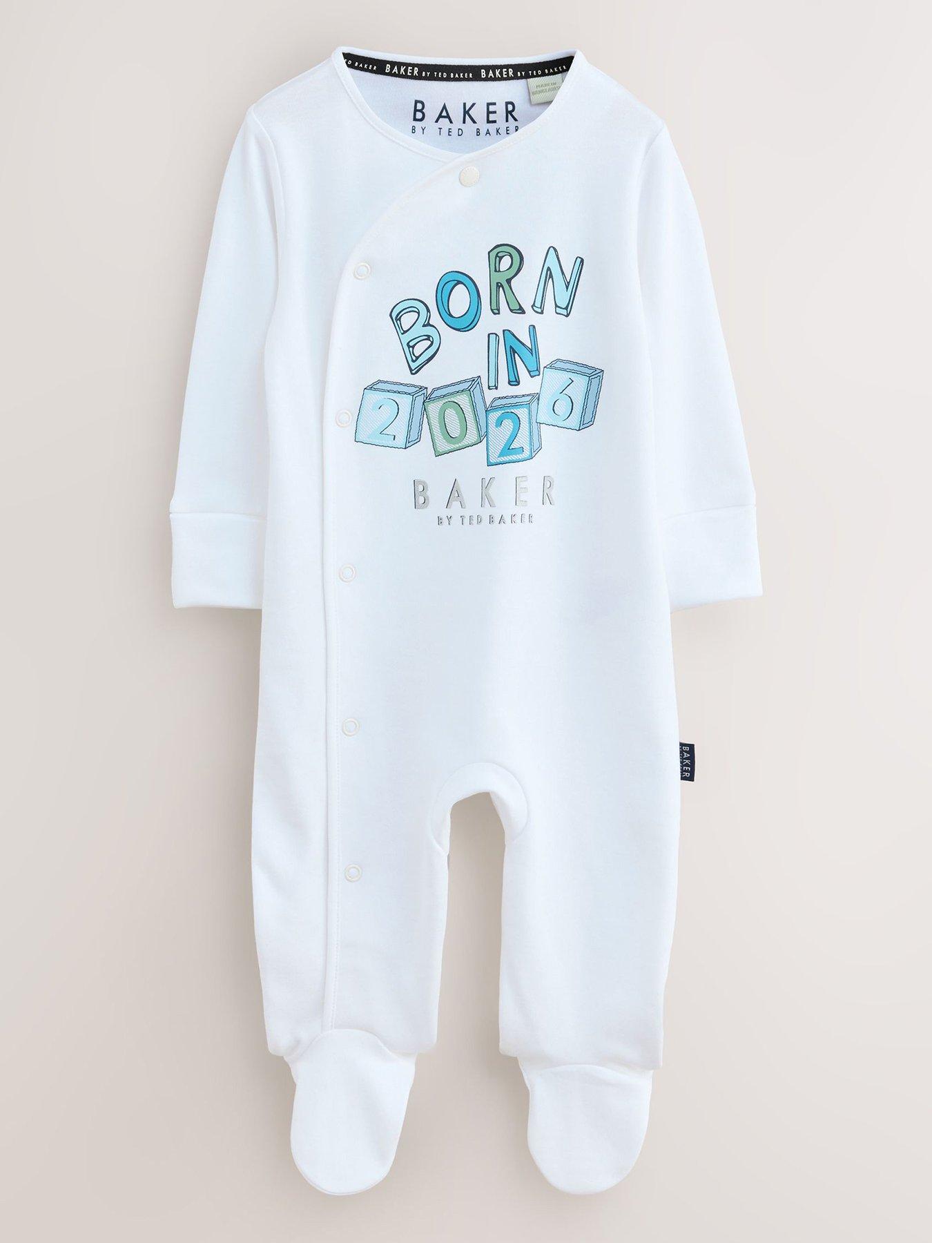 Ted Baker Baby Boys Born In 2026 Bodysuit - White