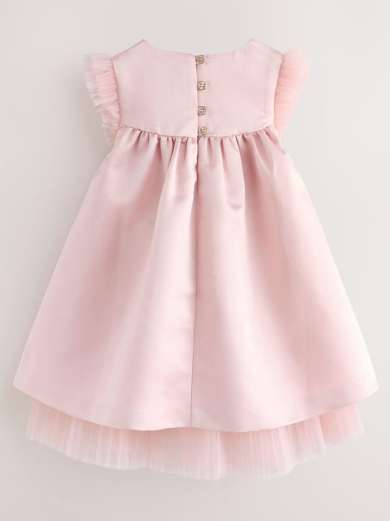 strapless open back dress Dirty Dancing Pink Chiffon Rumba Dance Dress JEN
