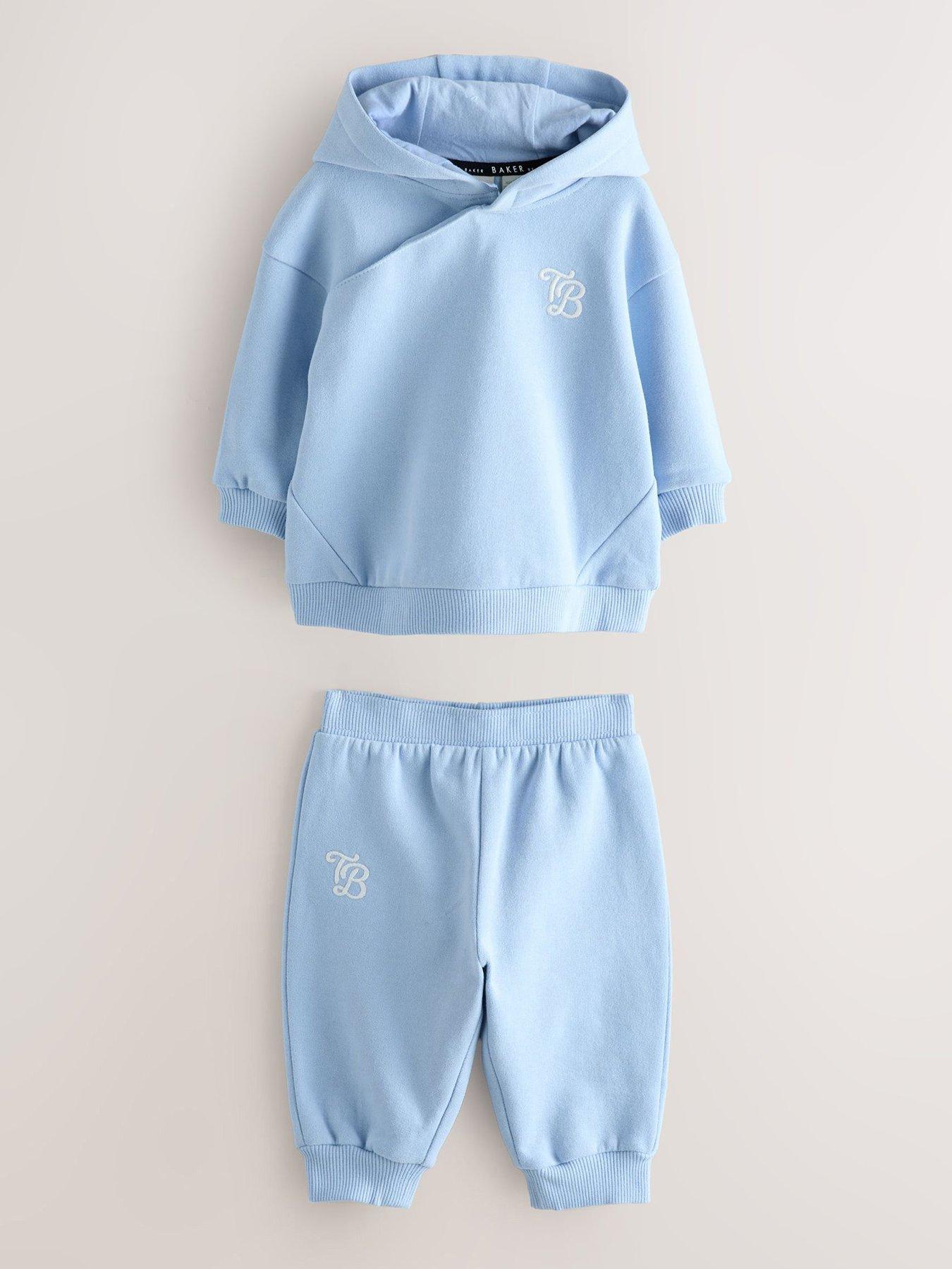 Ted Baker Baby Boys Hooded Sweat Set - Blue
