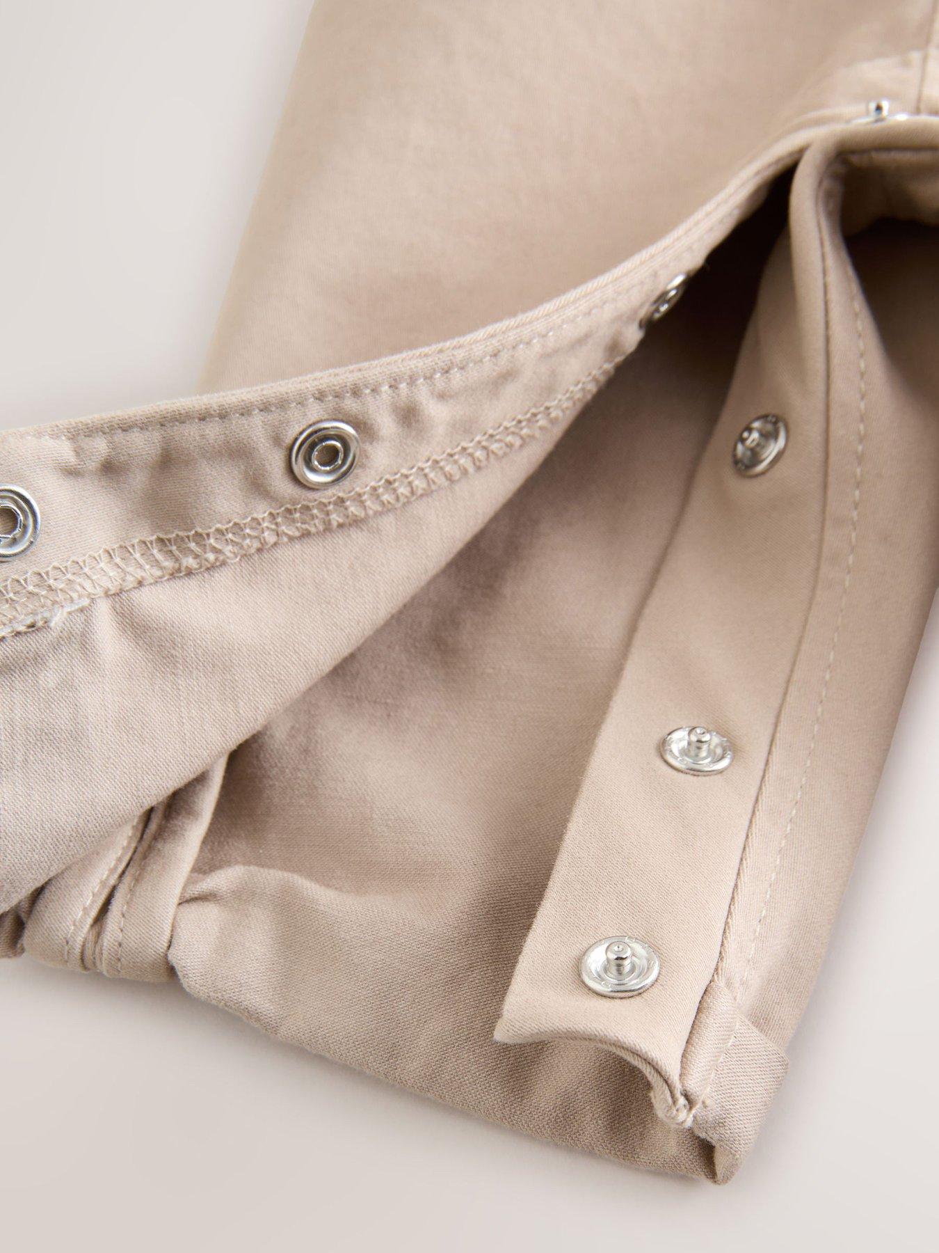 Image 6 of 6 of Ted Baker Baby Boys Smart Rompersuit - Cream