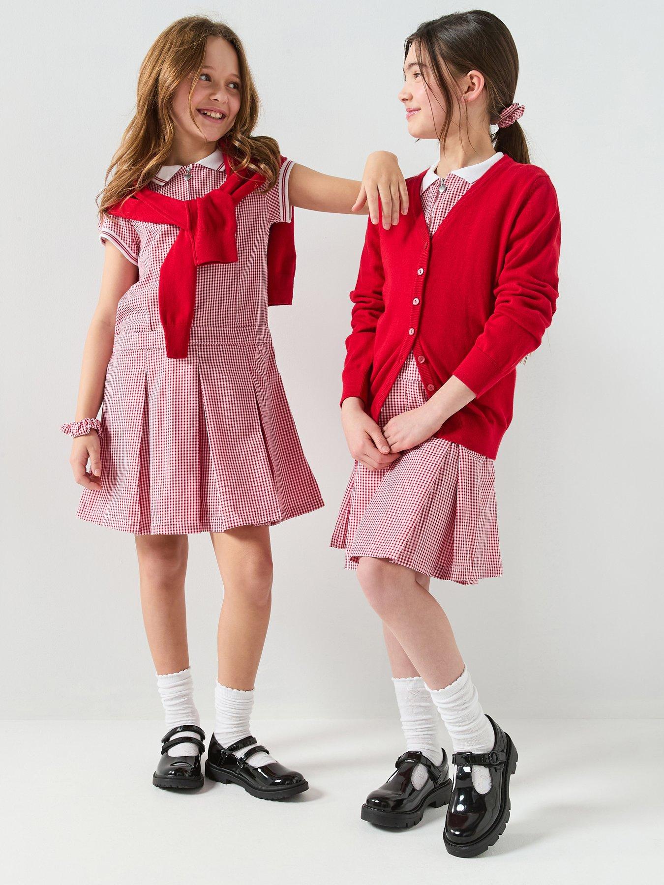 Image 1 of 1 of The Very Collection Red Gingham School Dress