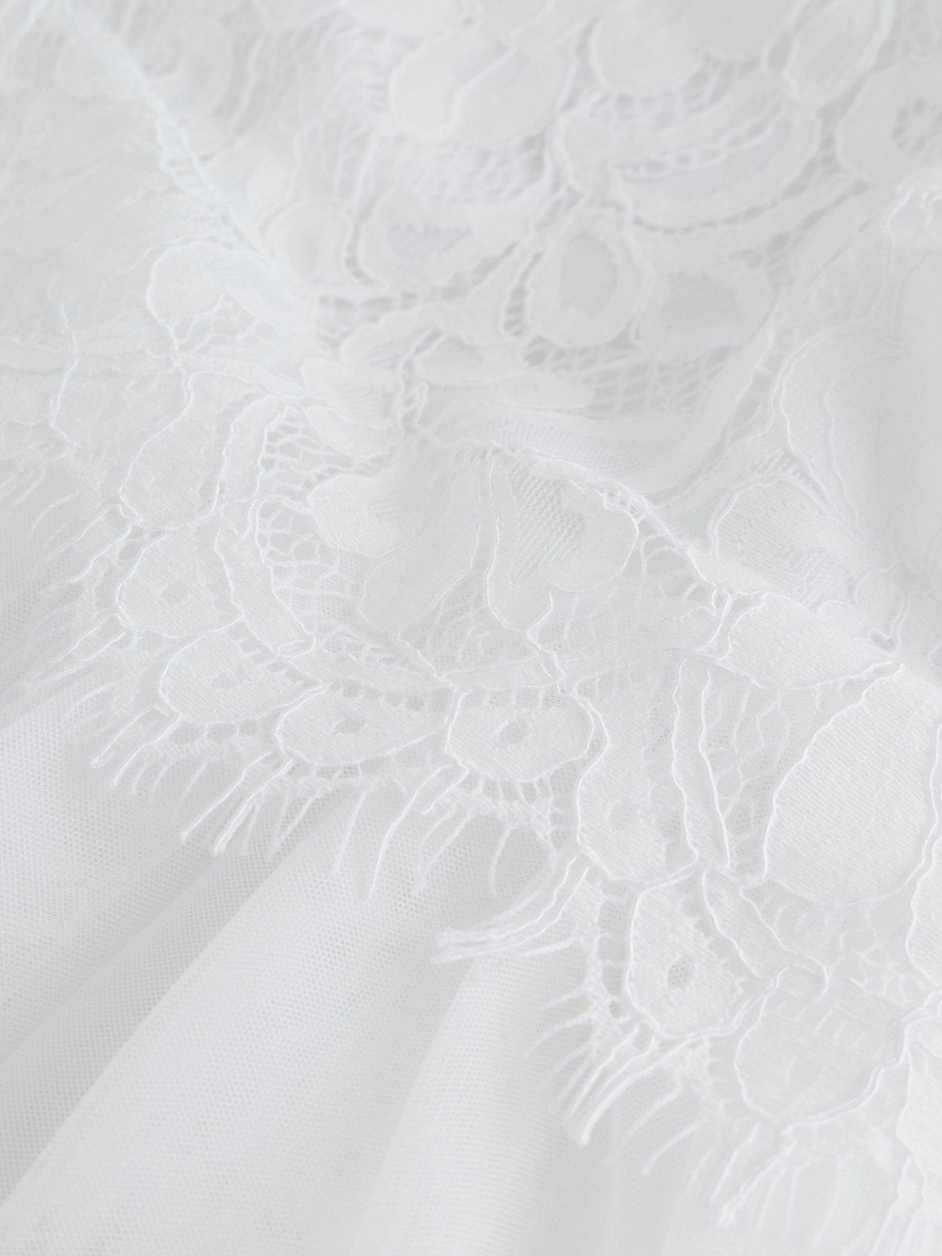 Image 5 of 7 of Ted Baker Younger Girls Lace Dress - White