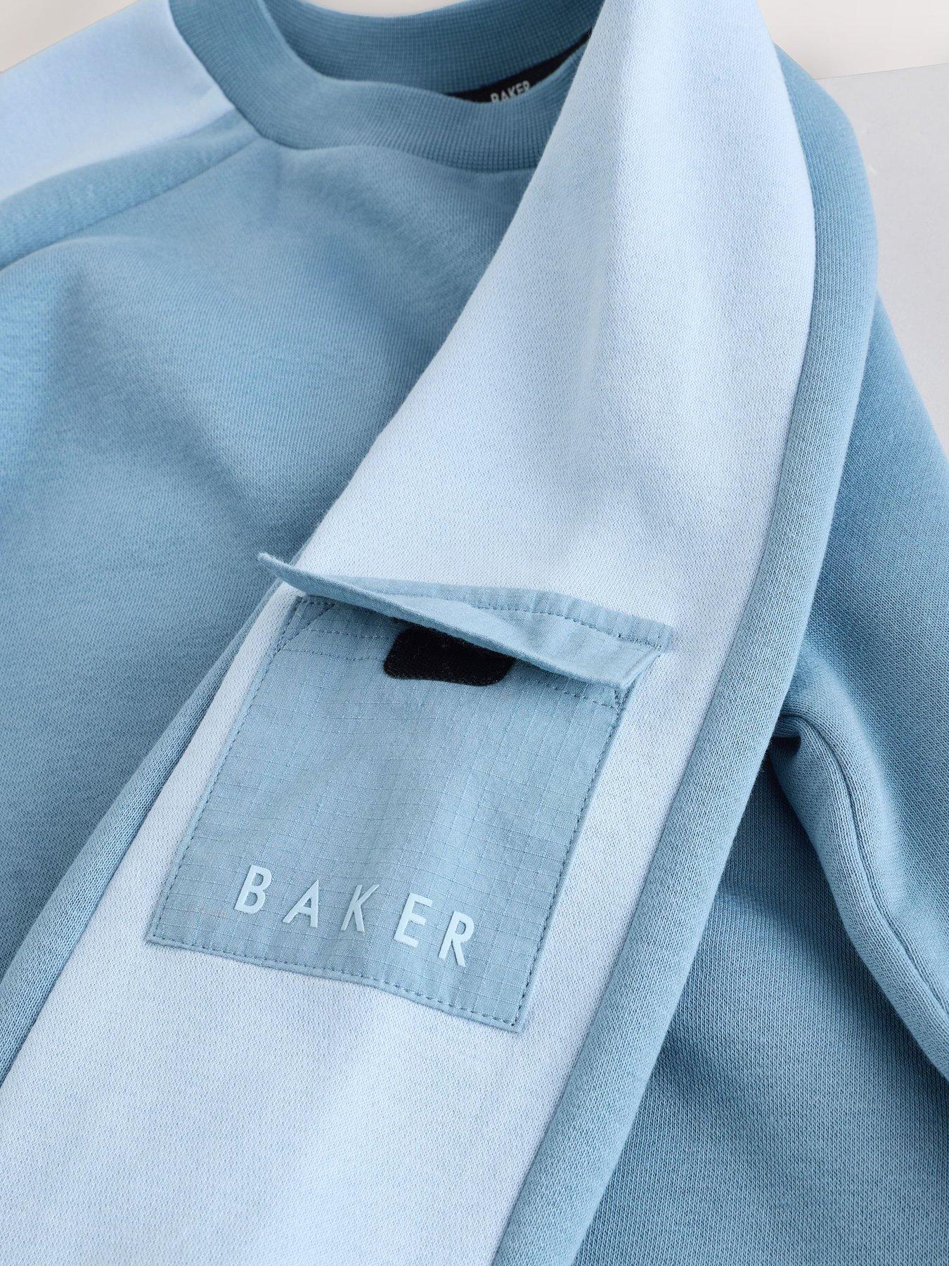 Image 5 of 7 of Ted Baker Older Boys Panel Colour Block Sweatshirt and Joggers Set - Blue