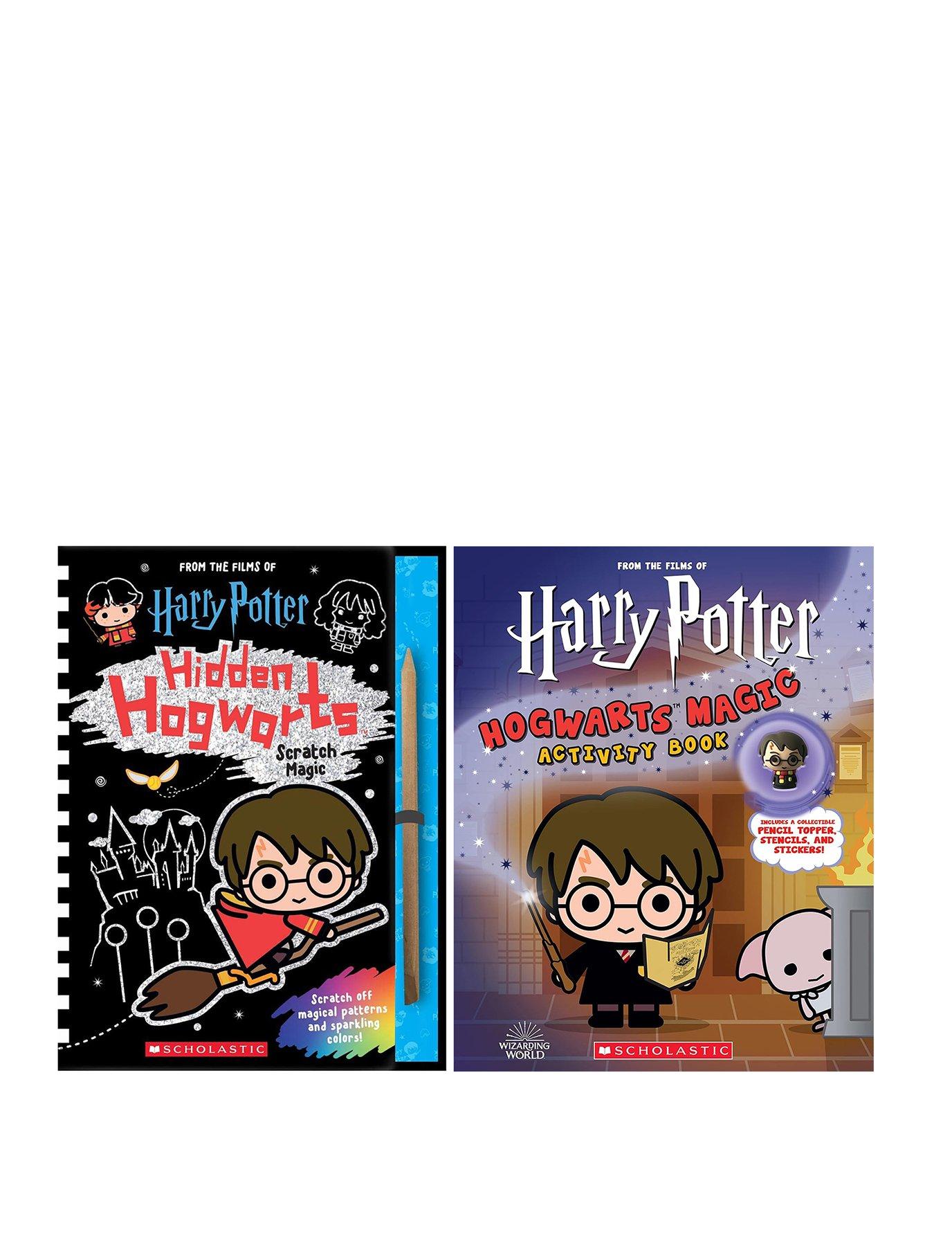 Image 1 of 5 of Harry Potter Hidden Hogwarts Scratch Art &amp; Magic Activity - 2 Book Set