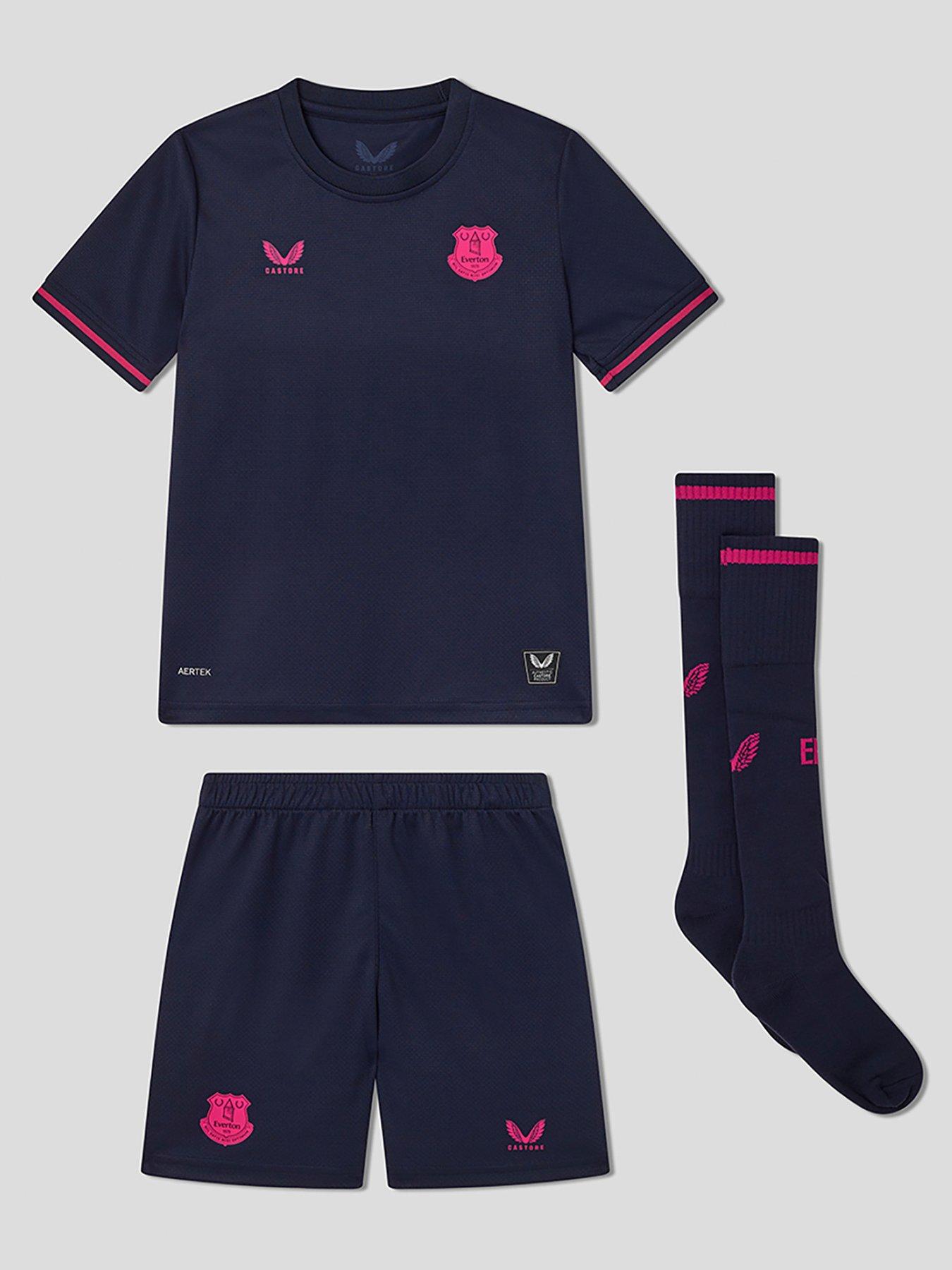 Castore Infant Everton Hype 25/26 Mini Football Kit - Navy/Pink