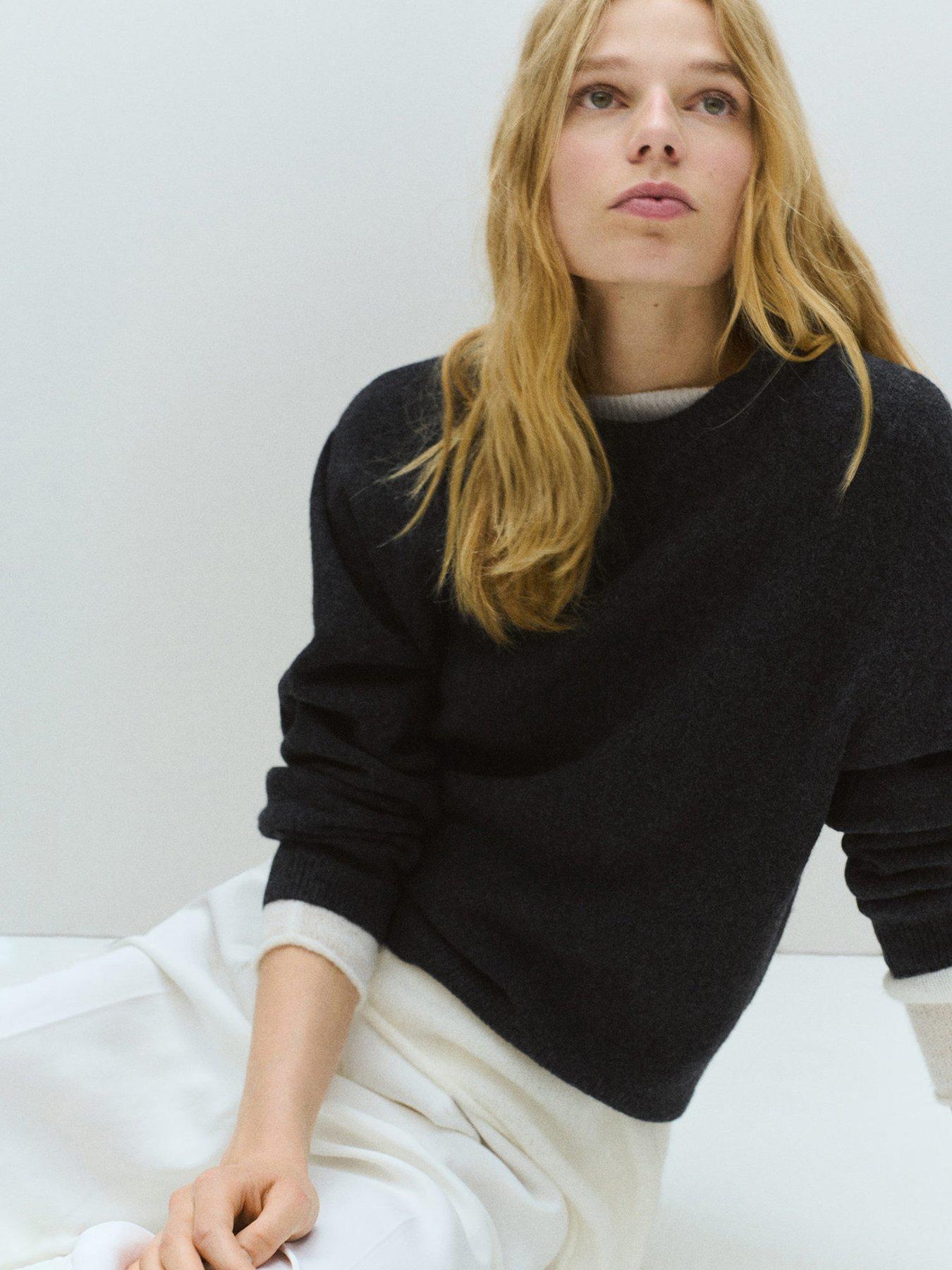 Mango Sweater Mariano - Charcoal