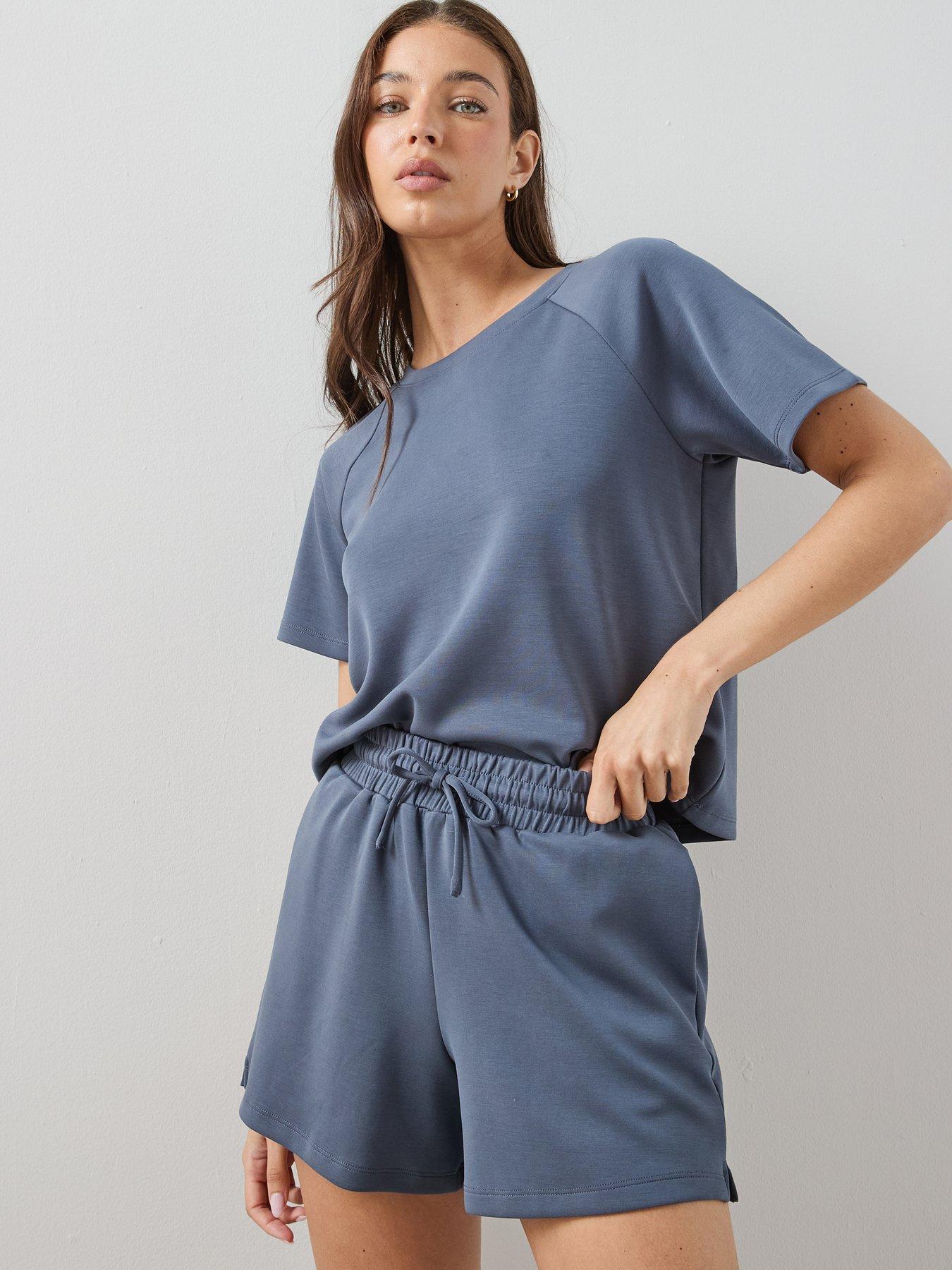 Image 5 of 6 of The Very Collection Short Modal Co-Ord - Blue