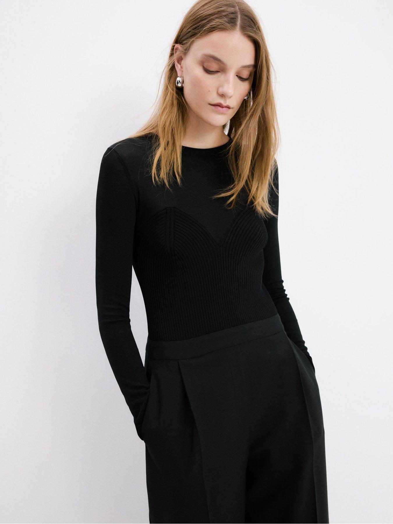 Image 2 of 5 of Mango Jumpsuit-Style Coordinated Outfit Black - Black