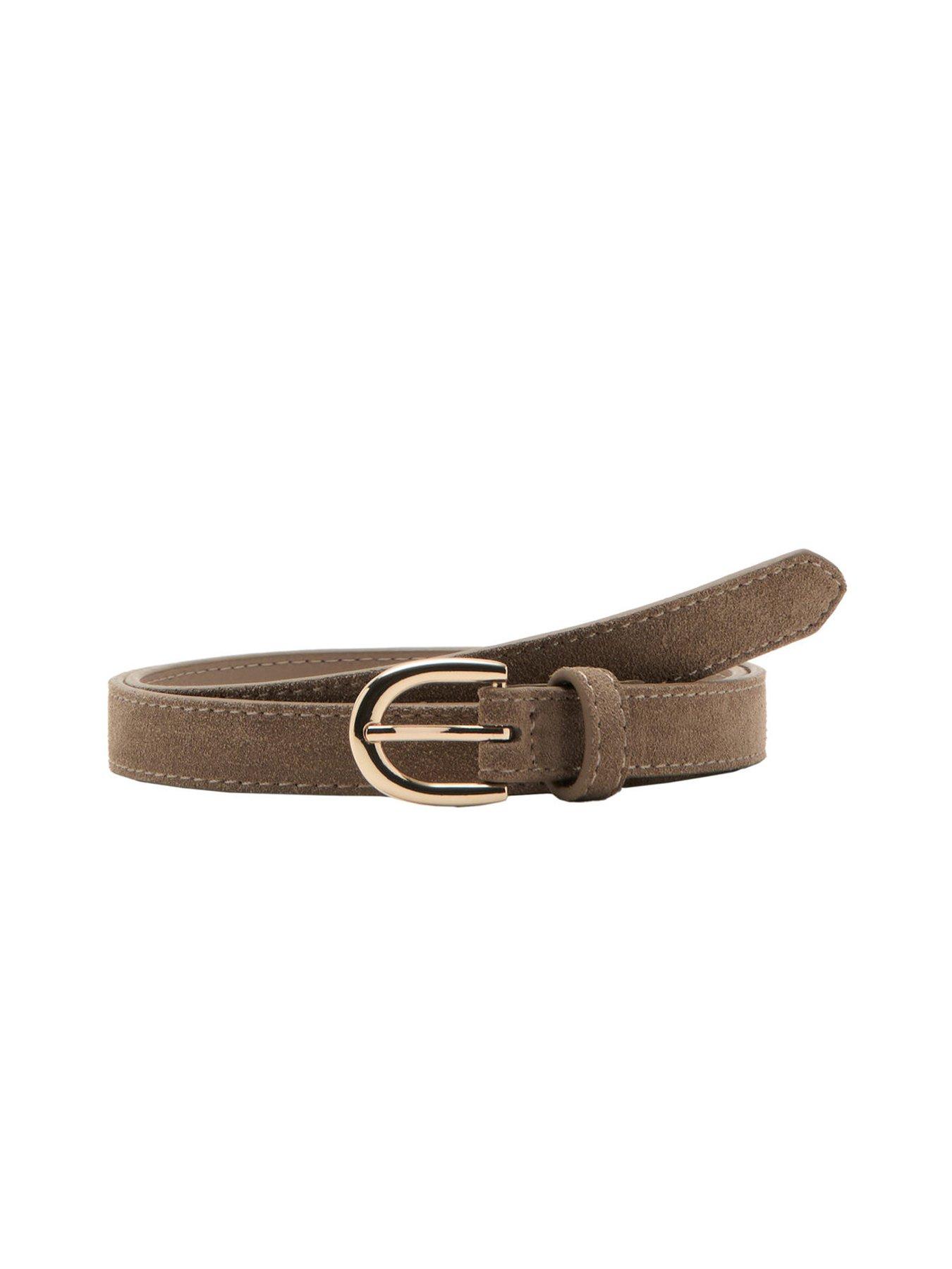 Image 5 of 5 of Mango Suede Leather Belt - Brown