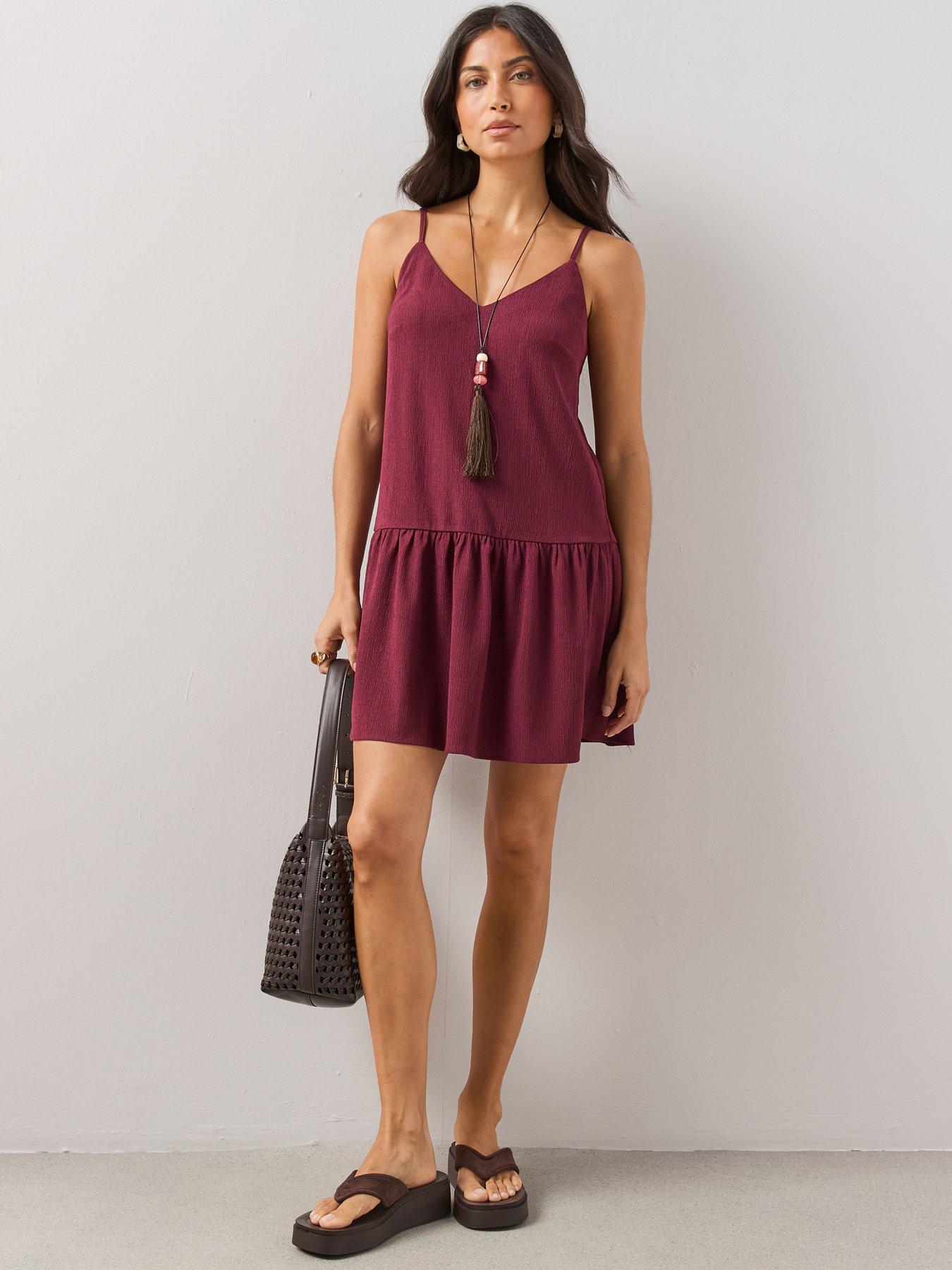The Very Collection Textured Stretch Cami Mini Dress