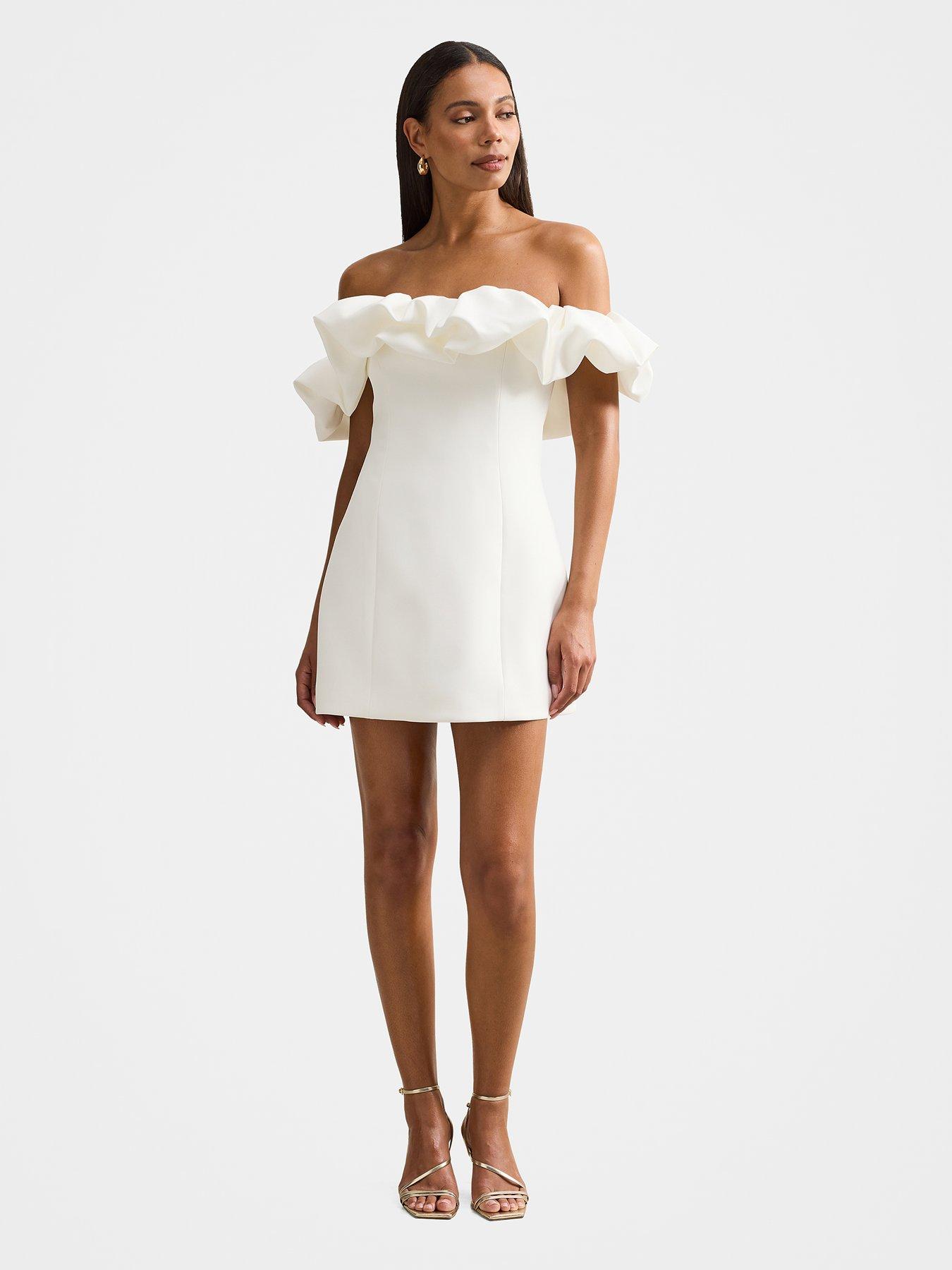 Forever New Tammie Off Shoulder Dress - White | Very