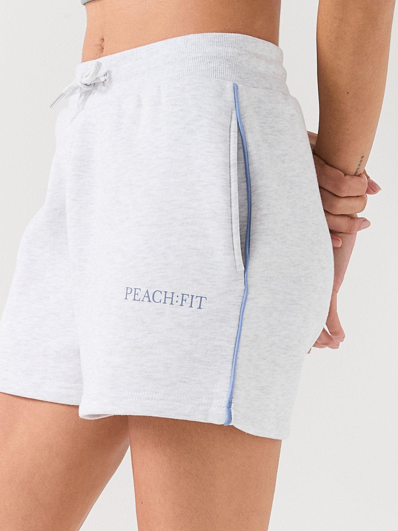 Image 4 of 6 of Peach Fit Womens Cotton Poly Shorts - Grey