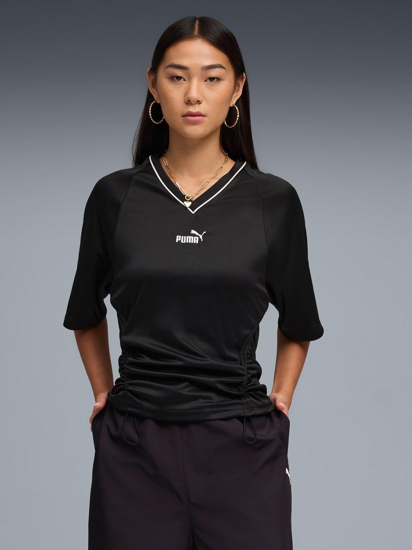 Puma Womens Future Archive Fitted Waist Football Jersey - Black