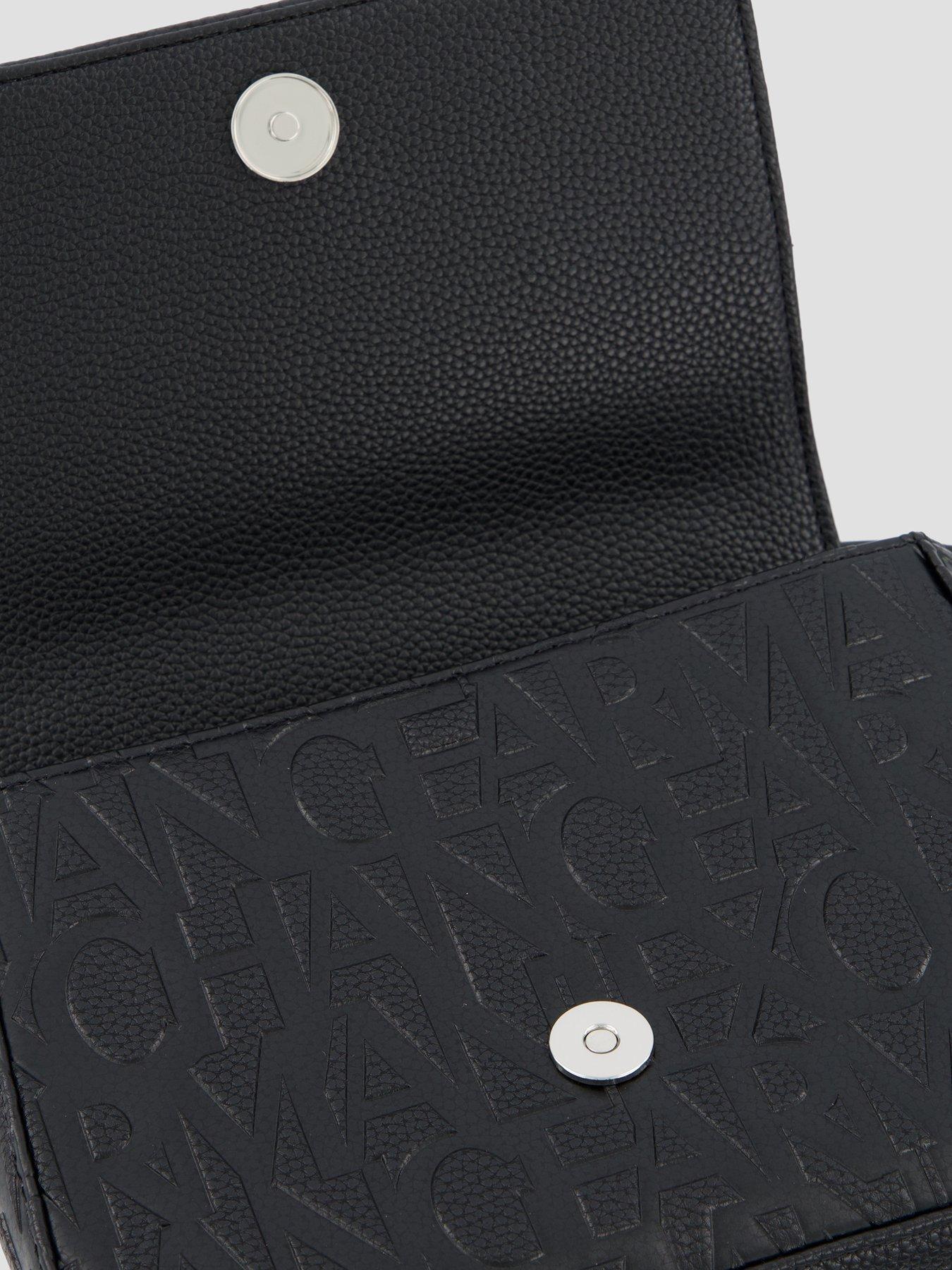 Image 4 of 4 of Armani Exchange Liz Pebble Crossbody Bag - Black