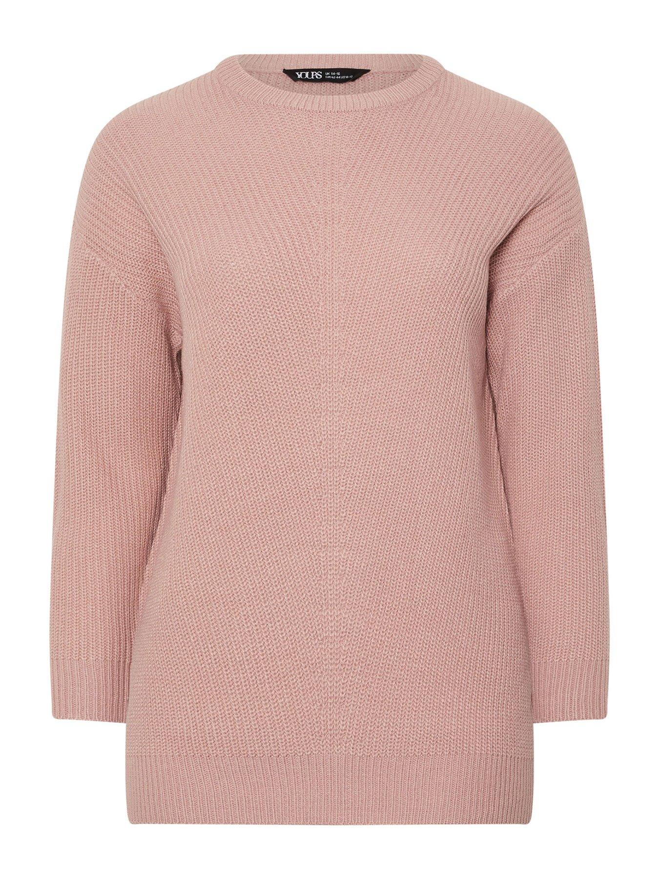 Image 5 of 5 of Yours Curve Essential Jumper - Pink