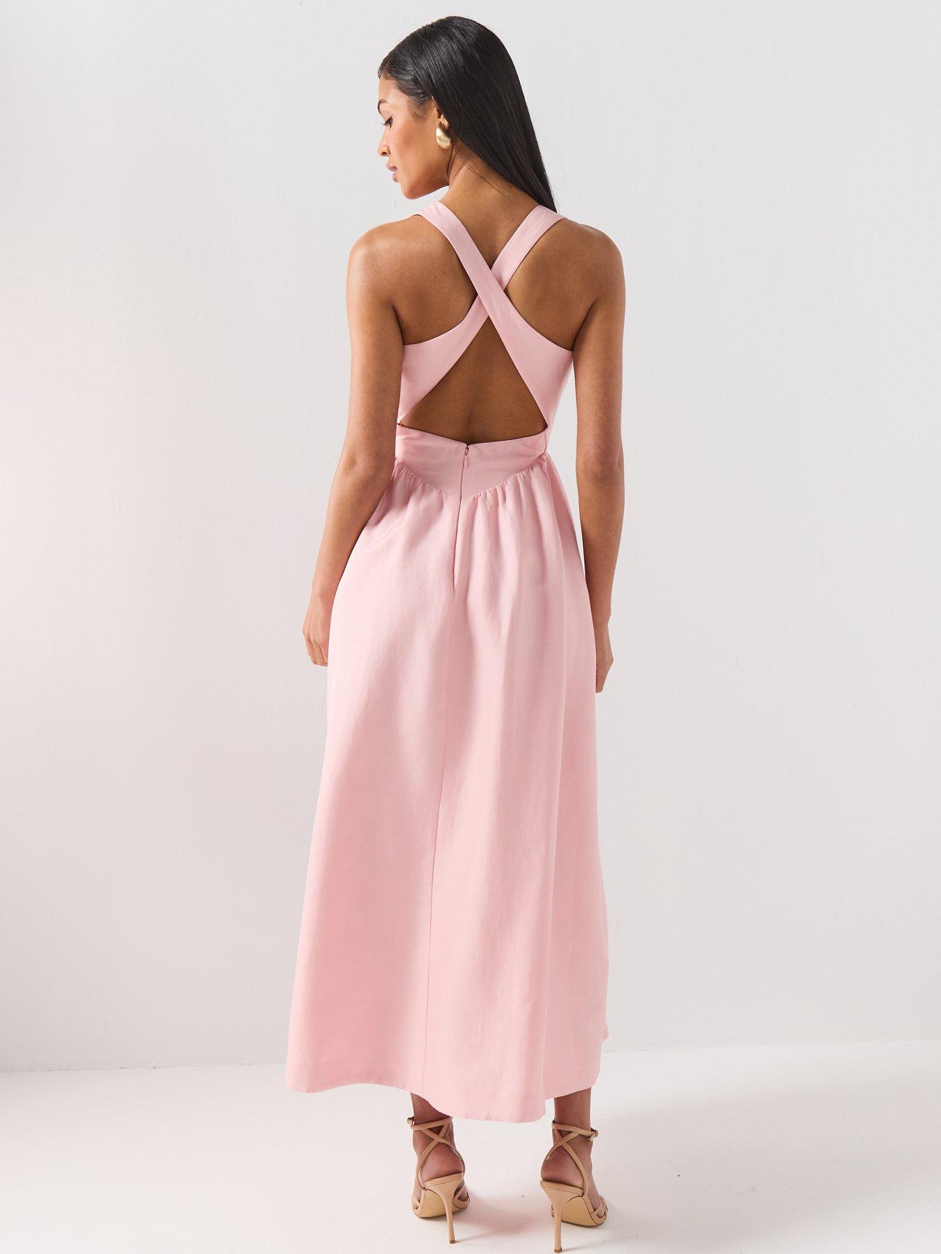 Image 2 of 6 of Forever New Ottilie Cross Back Detail Midi