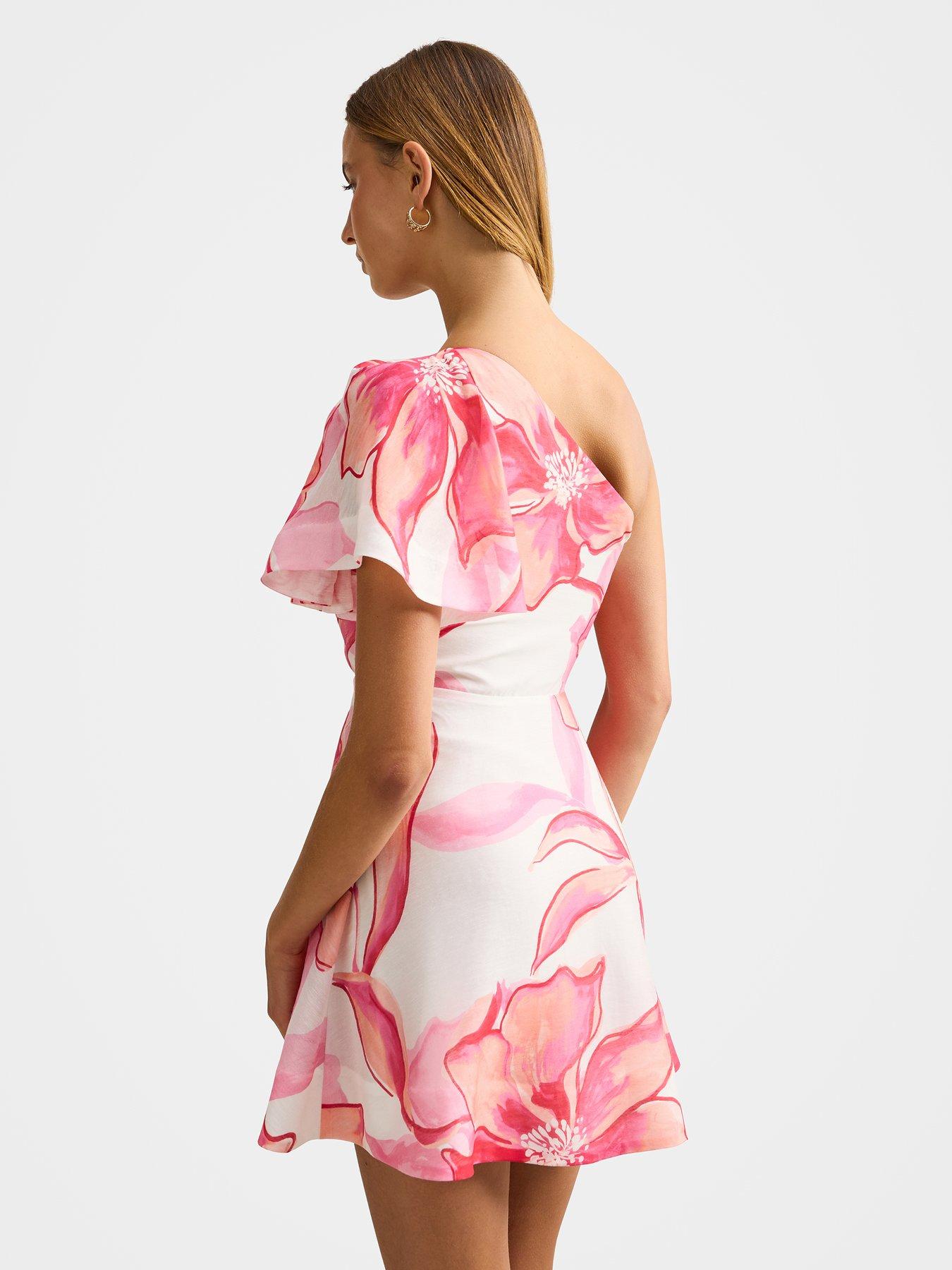 Forever New Josephina Flouncy Mini Dress - Pink | Very
