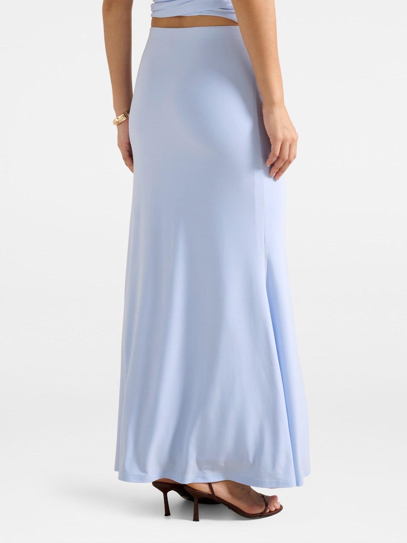 Forever New Mimi Flute Maxi Co-ord Skirt - Blue | Very