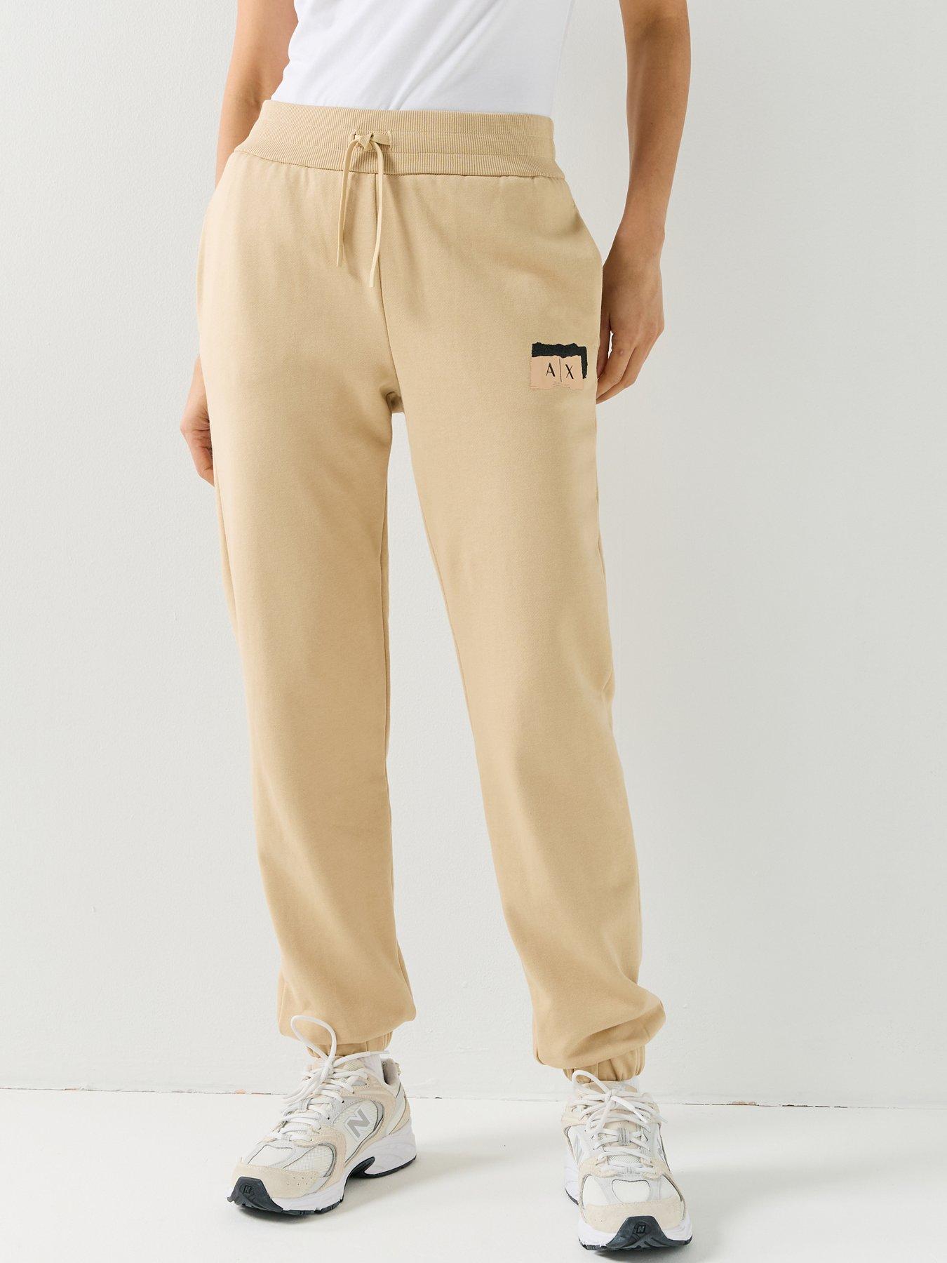 Image 1 of 5 of Armani Exchange Jogger Trousers - Beige