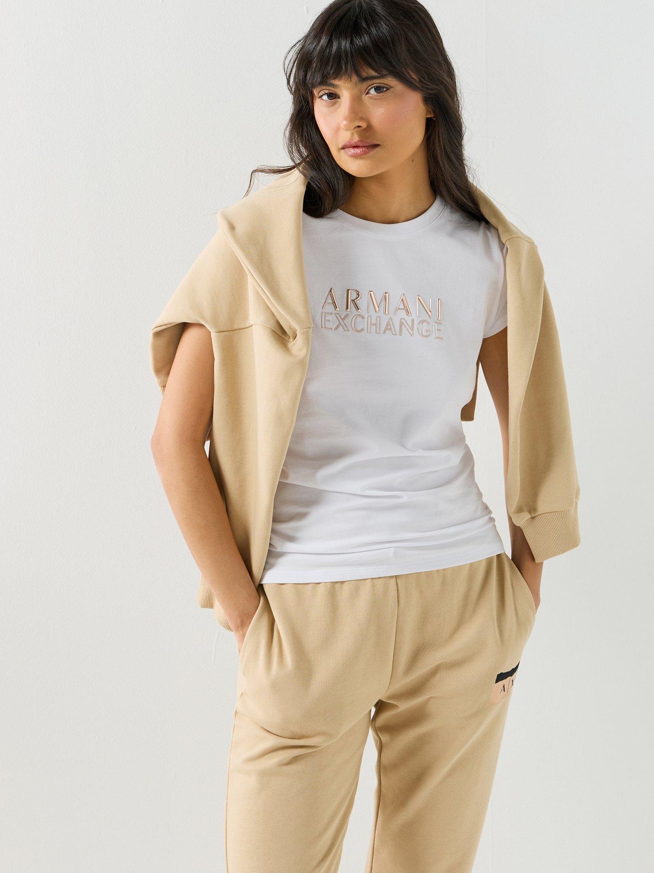 Armani Exchange: T-Shirt - White