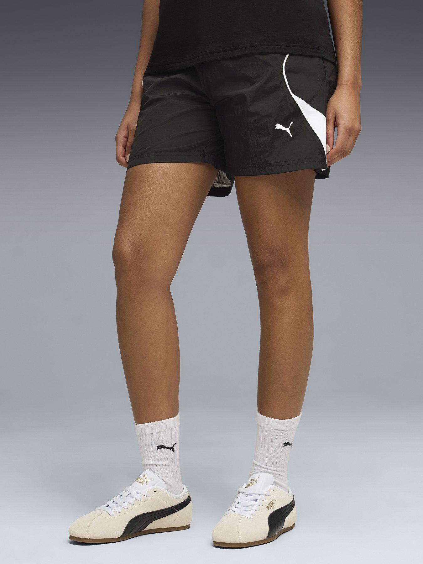 Image 1 of 5 of Puma Womens Sport Woven Shorts - Black