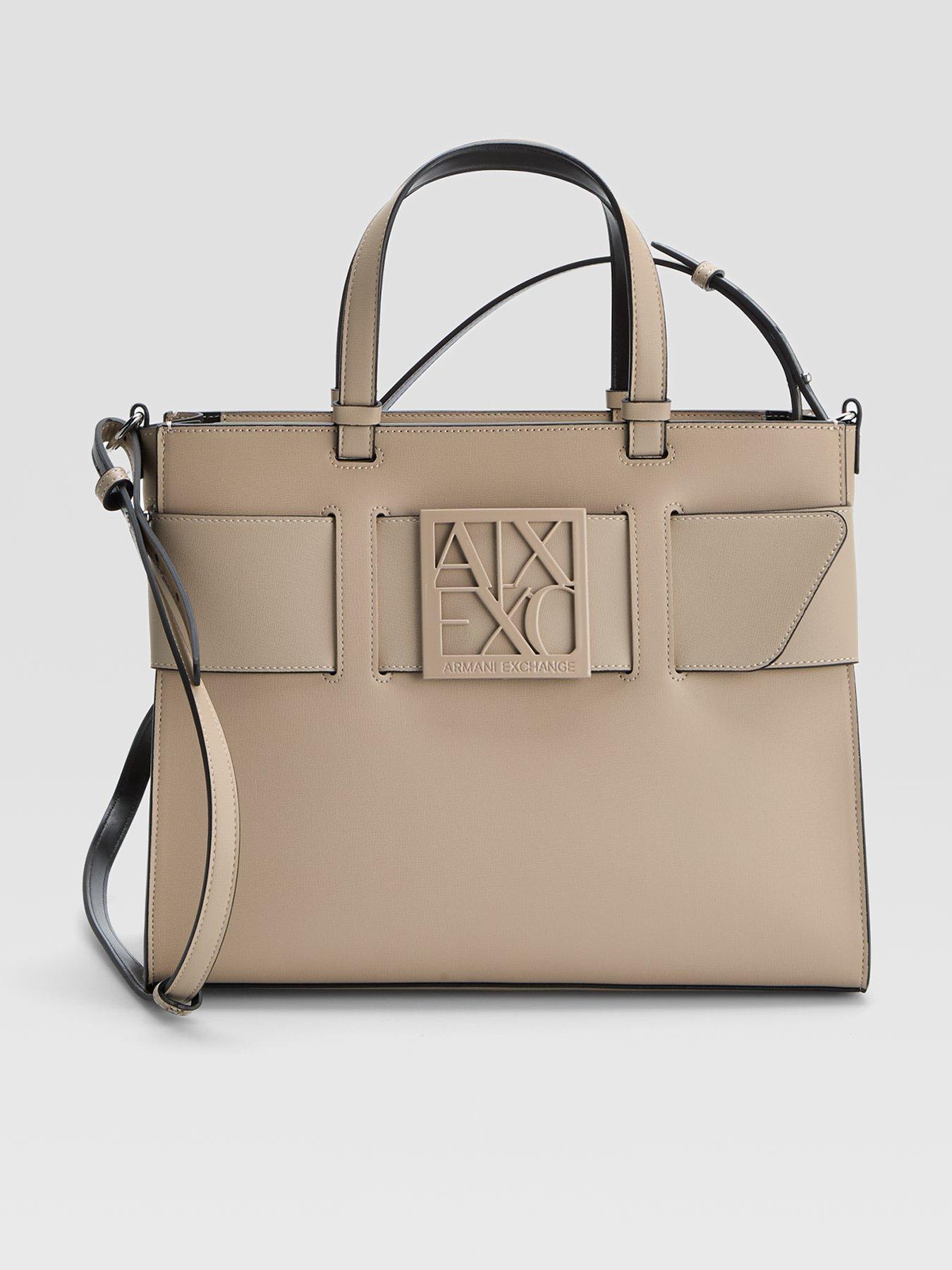 Armani Exchange Susy Big Tote Bag - Beige