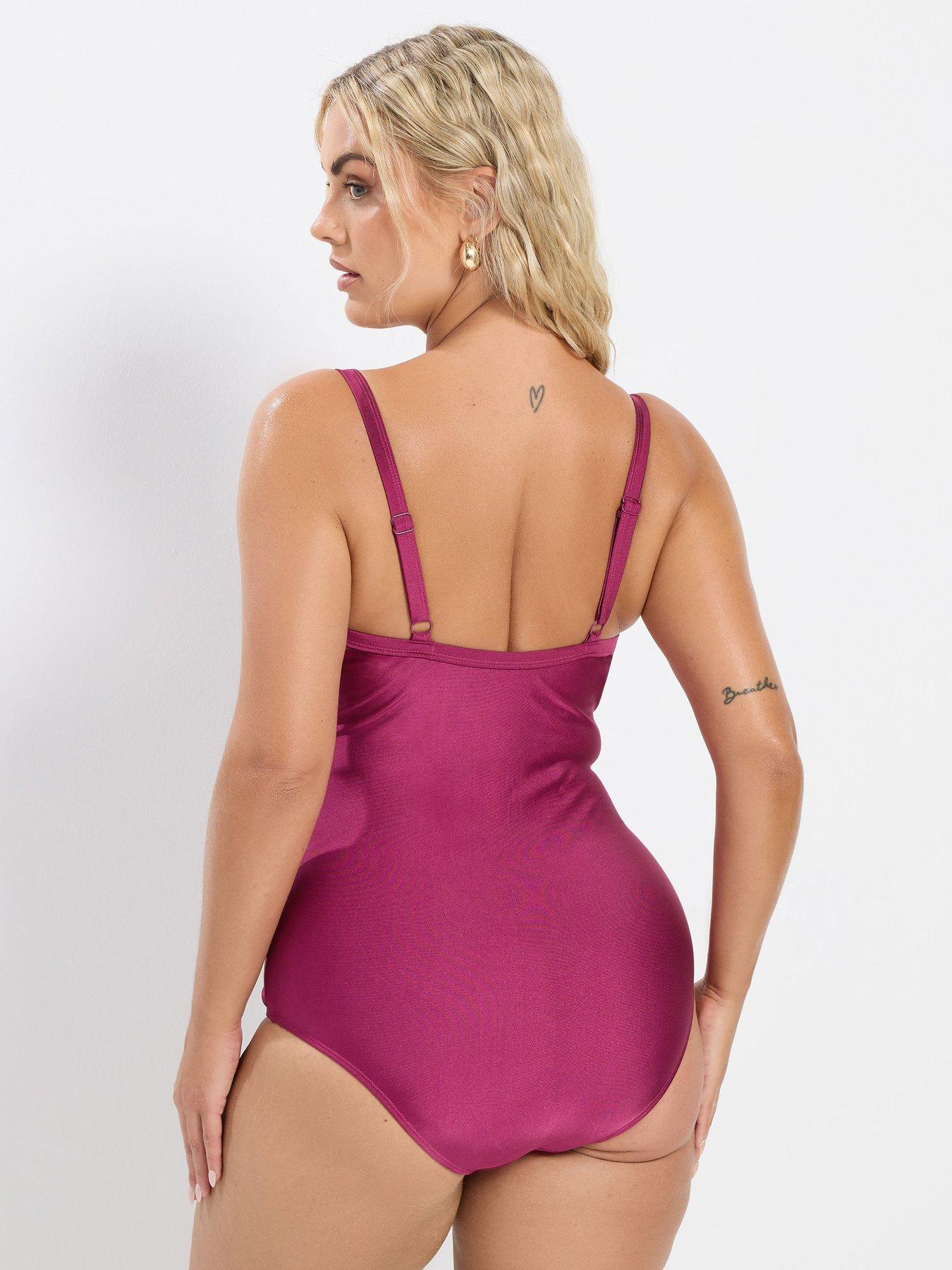 Image 2 of 5 of Yours Curve Super Sculpt Swimsuit
