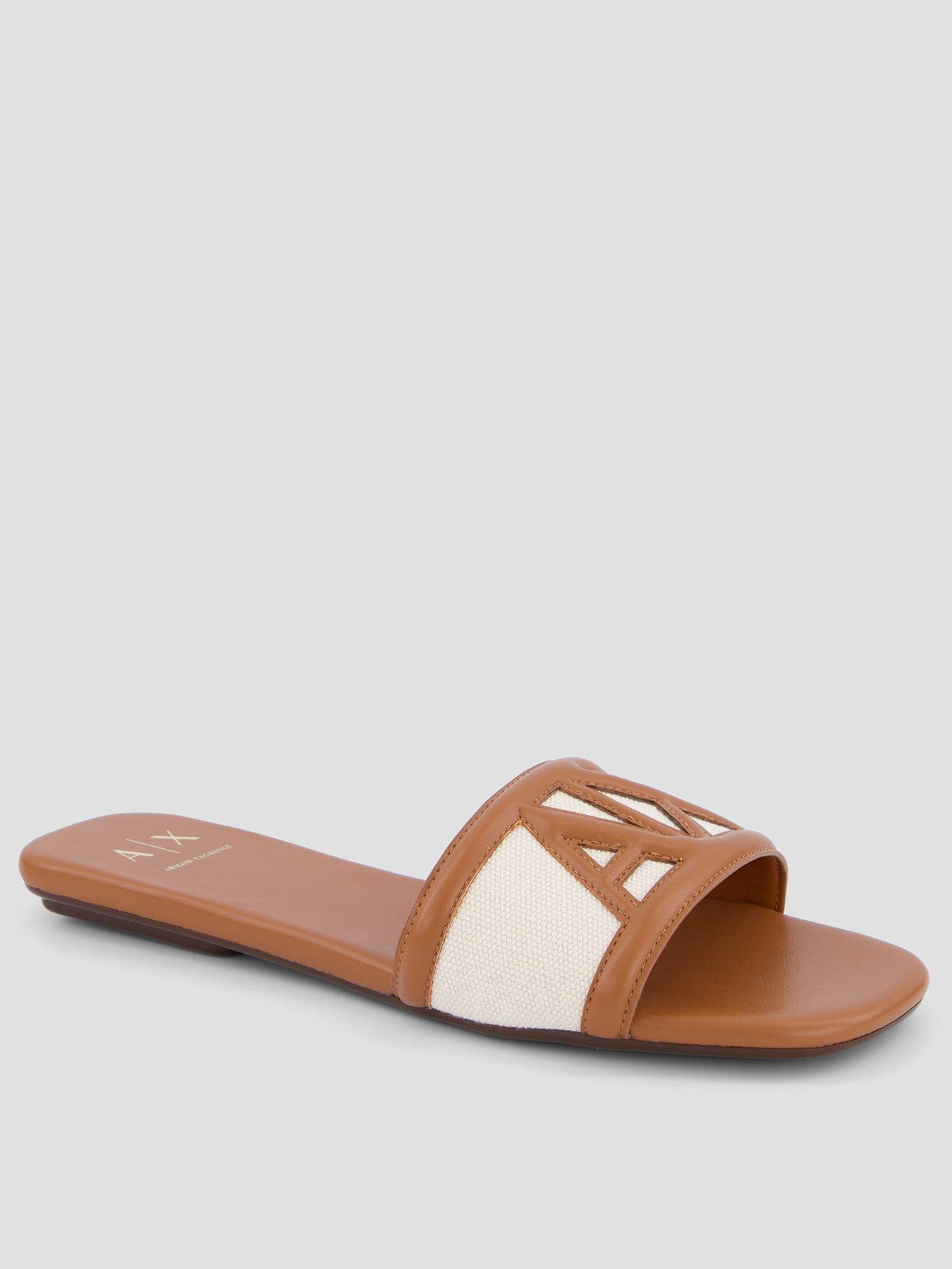 Image 1 of 7 of Armani Exchange Sandal - Brown