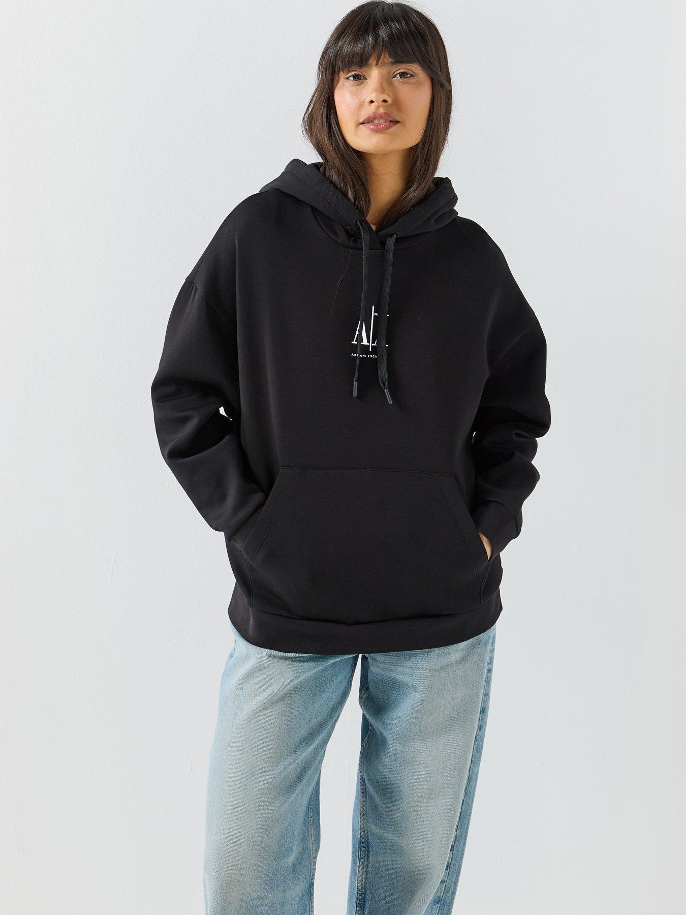 Image 1 of 5 of Armani Exchange Hoodie - Black