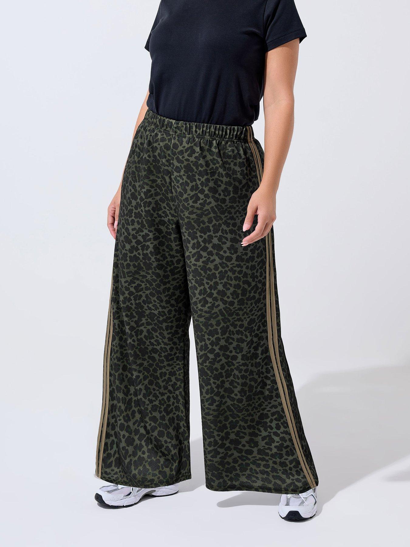 Yours Curve Leopard Print Stripe Trouser