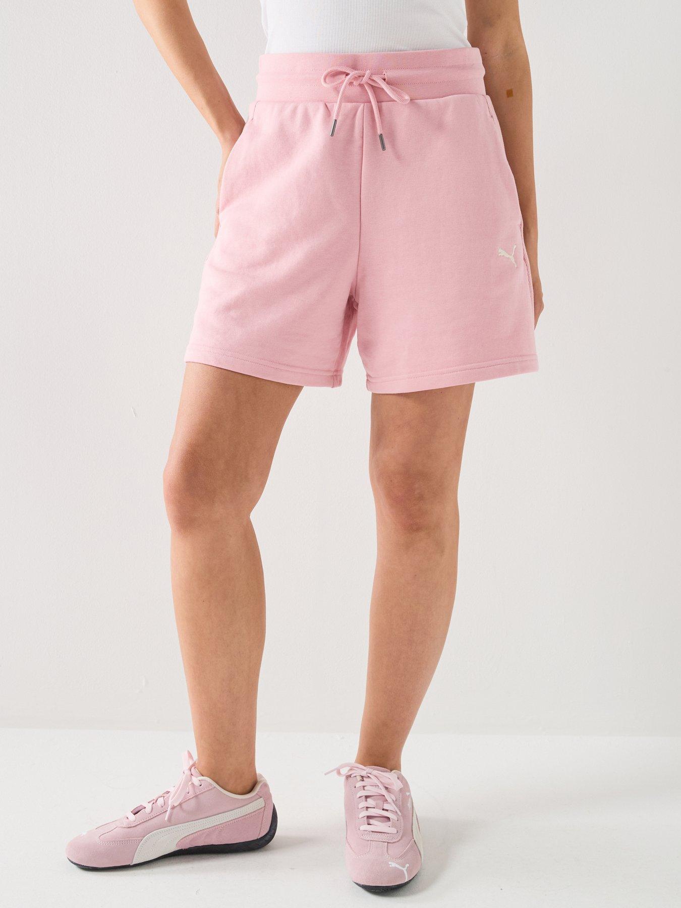 Puma Womens Class High-Waist Shorts - Pink