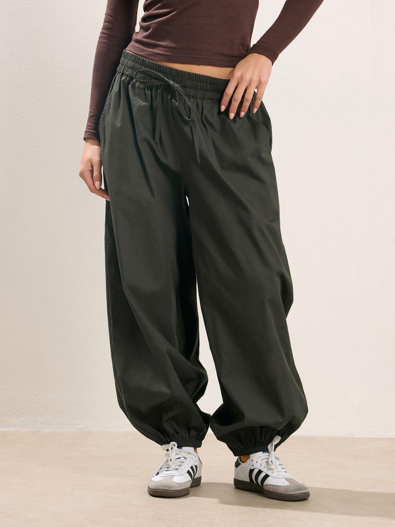 PixieGirl Petite Poplin Cuffed Balloon Trousers | Very