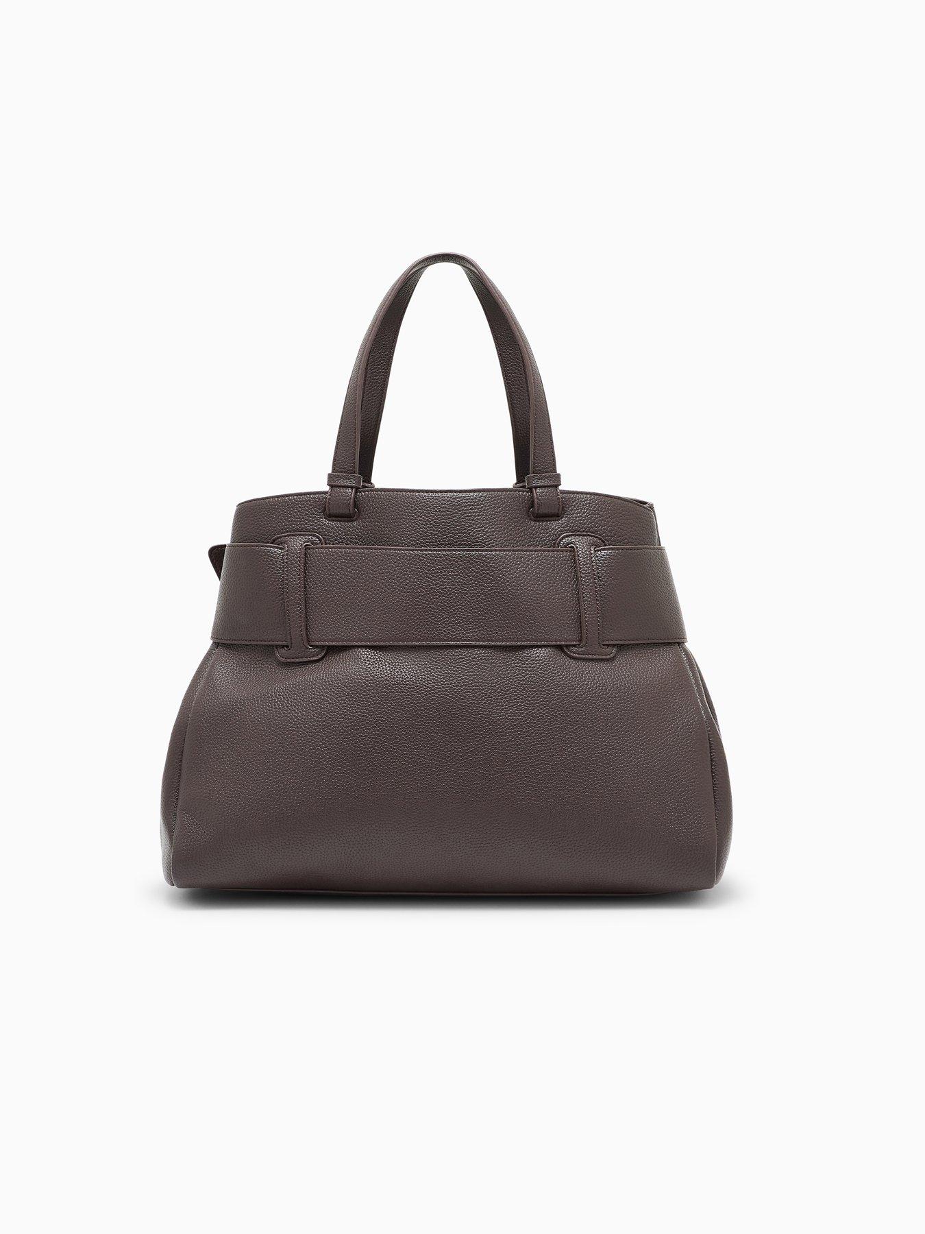 Image 2 of 5 of Armani Exchange Susy Soft Shopping M Bag - Brown