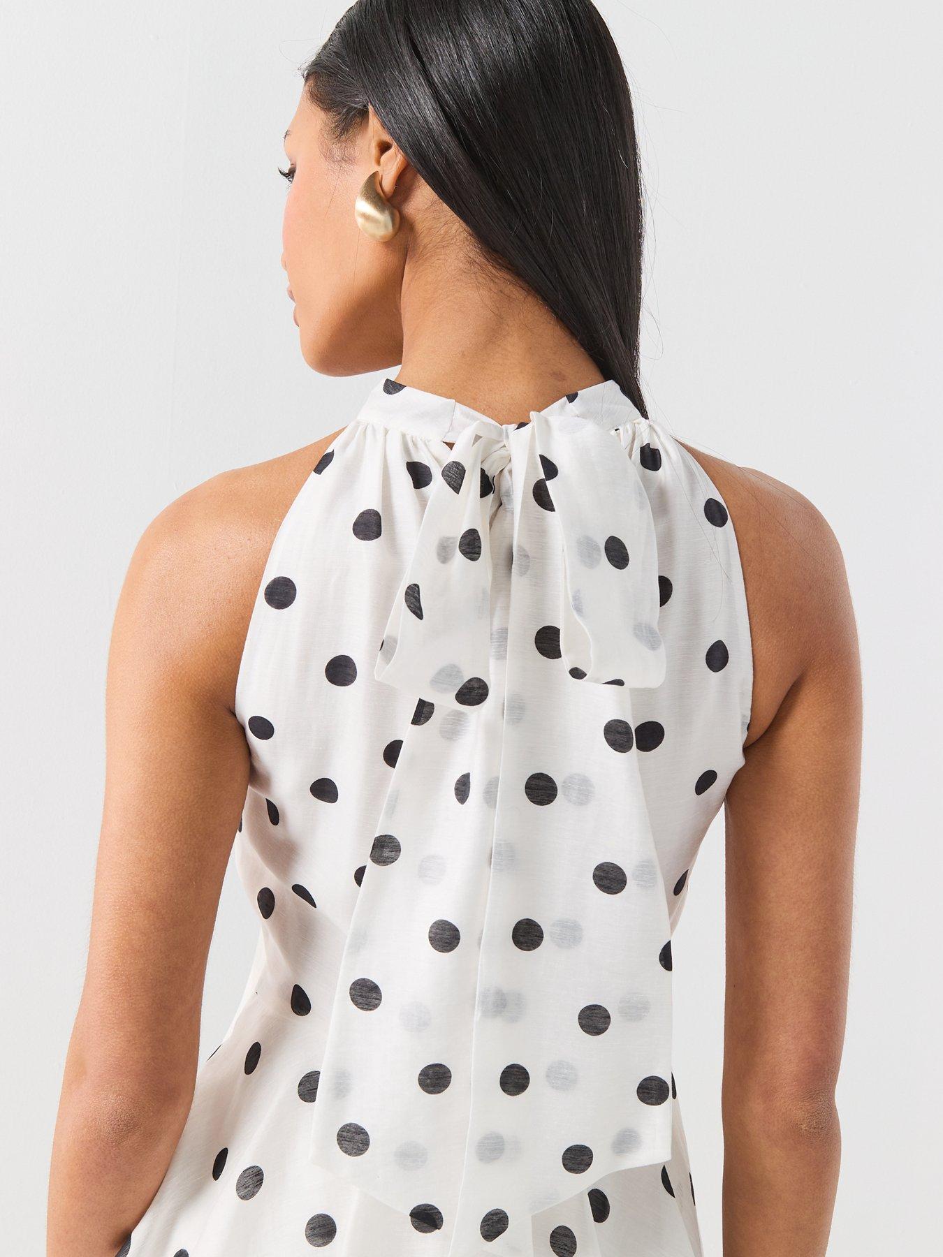 Image 6 of 6 of Forever New Monroe Tier Halter Midi Dress