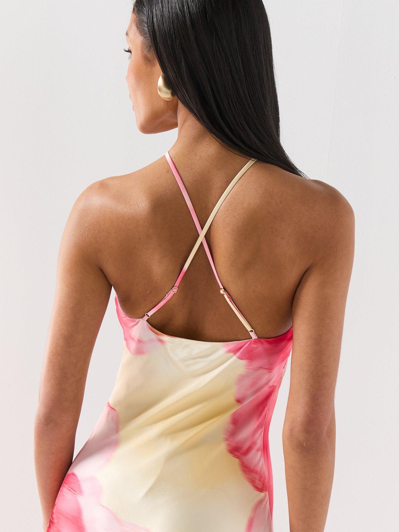 Image 6 of 6 of Forever New Nova Arrow Neck Maxi Dress - Pink