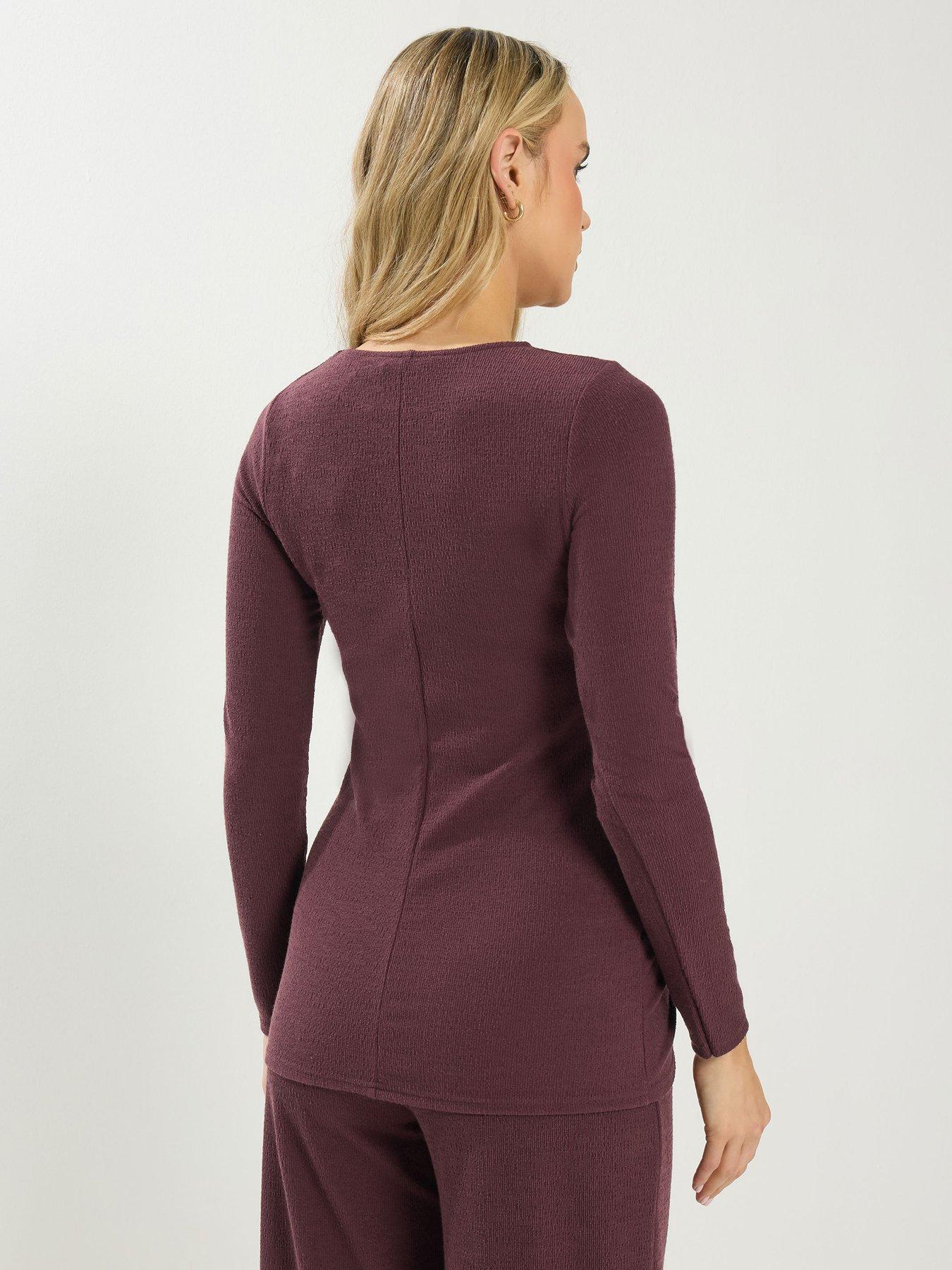 Image 2 of 4 of Long Tall Sally Textured Top - Red