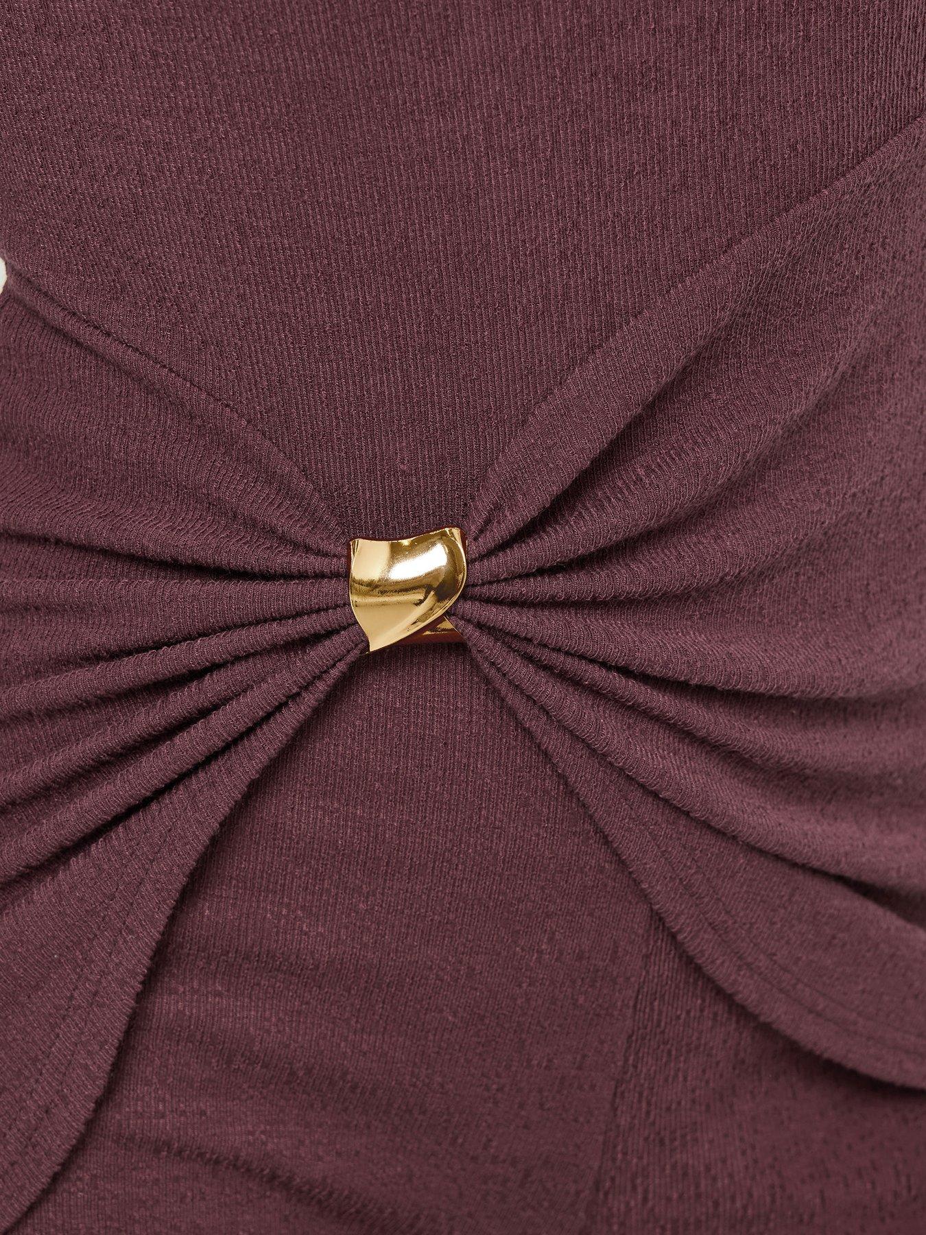 Image 4 of 4 of Long Tall Sally Textured Top - Red