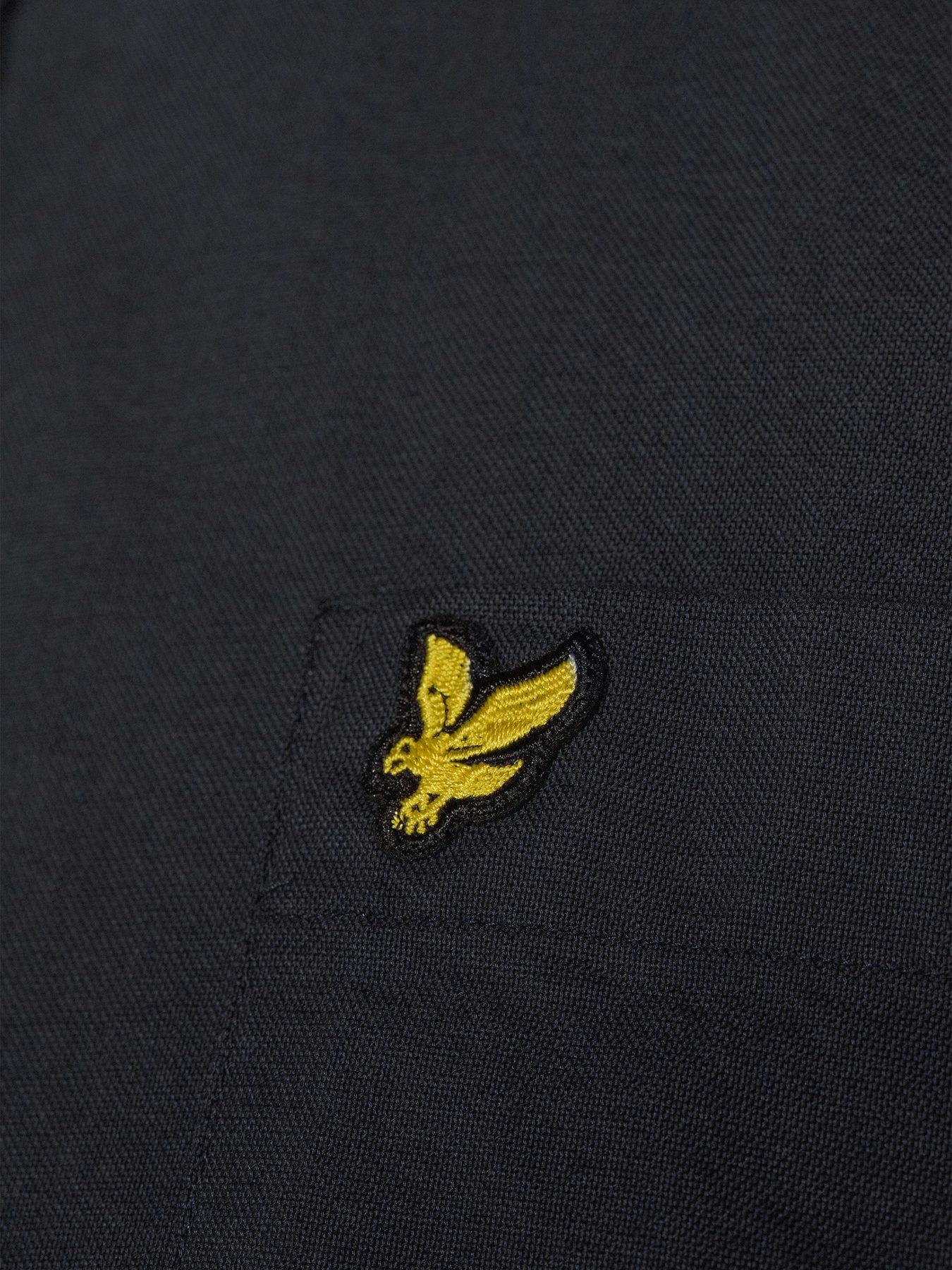 Image 4 of 5 of Lyle & Scott Big &amp; Tall Short Sleeve Oxford Shirt - Navy