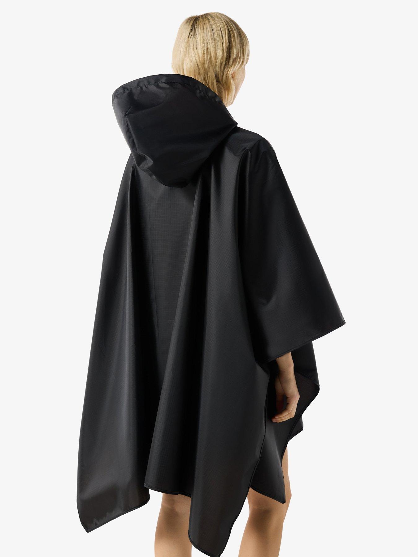 Image 2 of 3 of Hunter Hunter Packable Poncho - Black